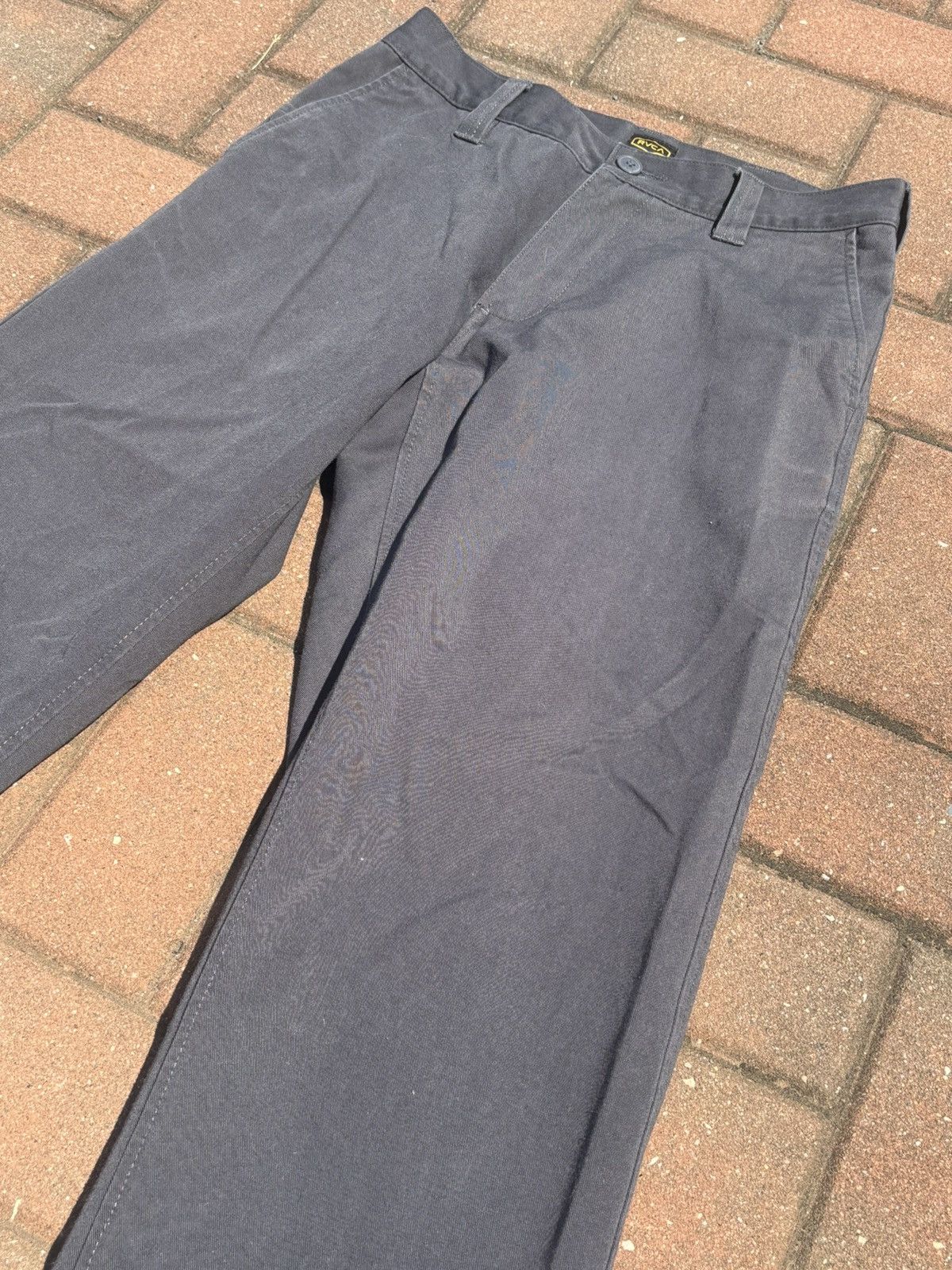 RVCA RVCA Gray Chino Pants – Workwear Straight Fit Size US 28 / EU 44 - 2 Thumbnail
