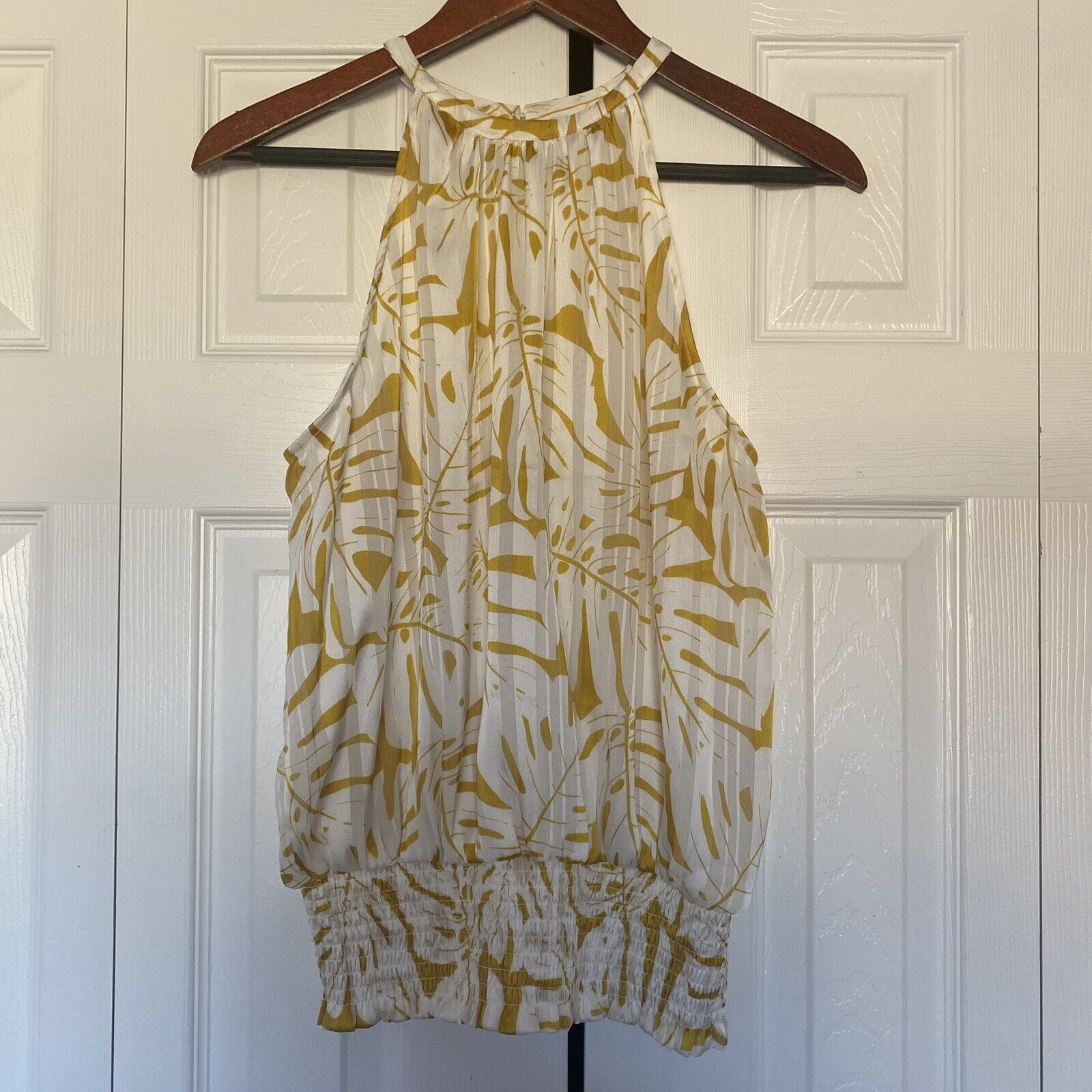 Joie womens Joie tank blouse white green size small Size S / US 4 / IT 40 - 1 Thumbnail