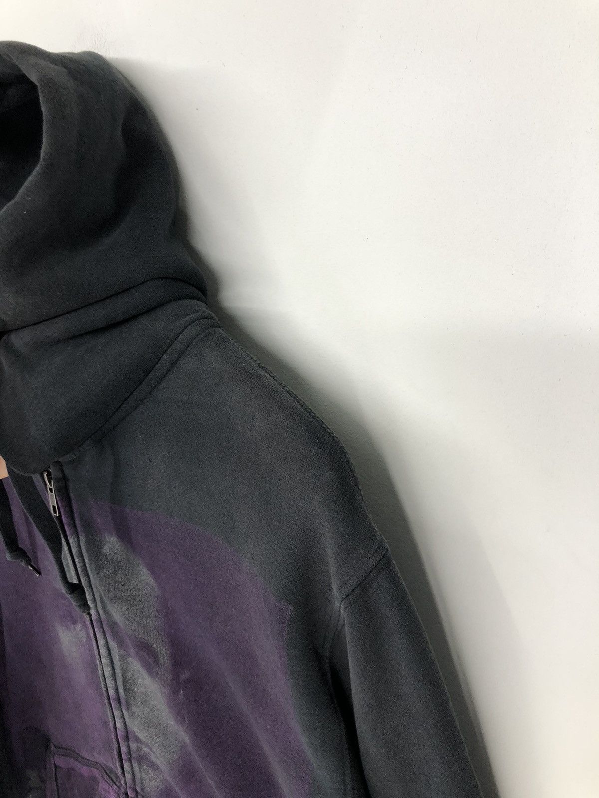 Vintage Obey Big Print Faded Black Hoodie Sweatshirts Hoodies