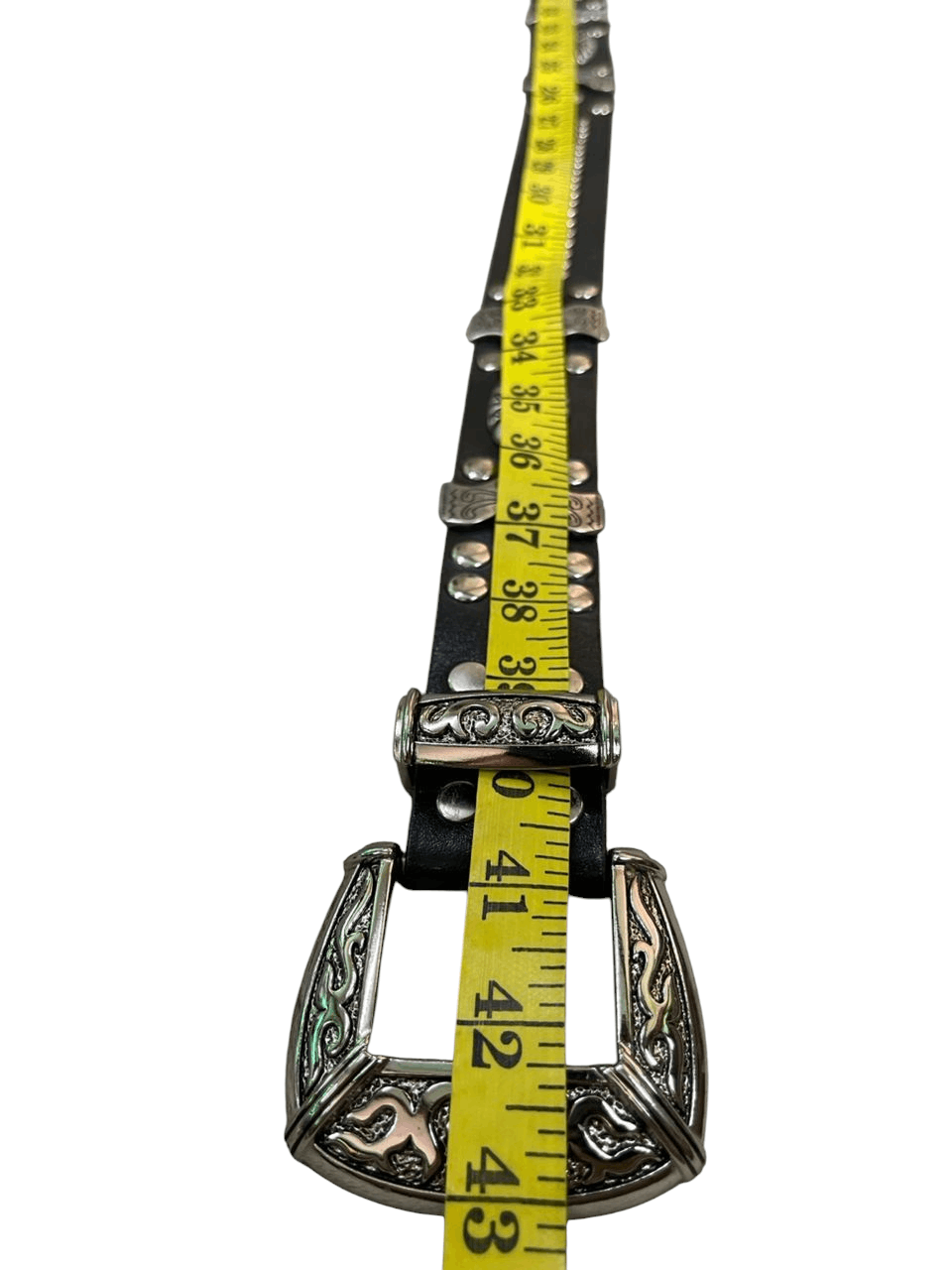 Tornado Mart Vintage Y2K Tornado Mart Studded Leather Belt Size ONE SIZE - 5 Thumbnail