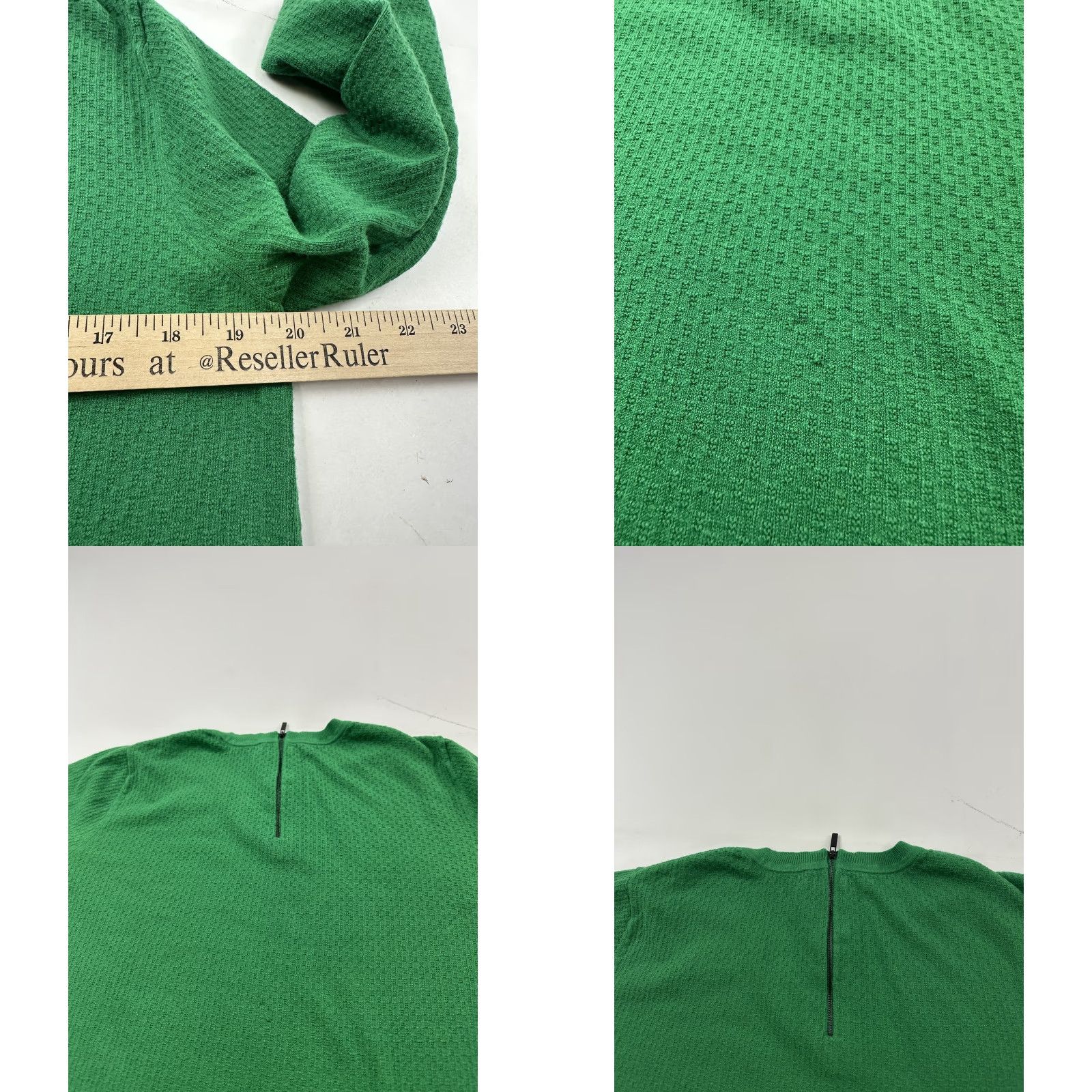 Vintage Classiques Entier Sweater Womens Large Green Textured Knit Pullover Crewneck Size L / US 10 / IT 46 - 8 Thumbnail