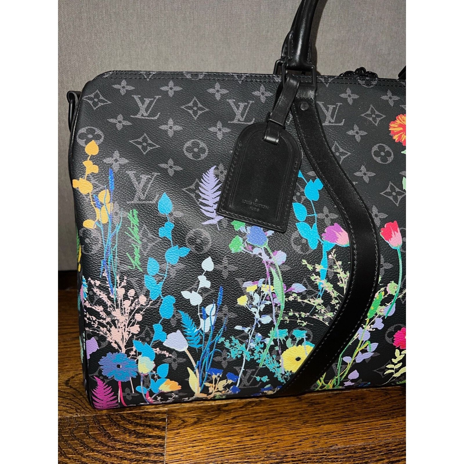Louis Vuitton Louis Vuitton Keepall Bandouliere Flowers Weekend Travel Bag Size ONE SIZE - 4 Thumbnail