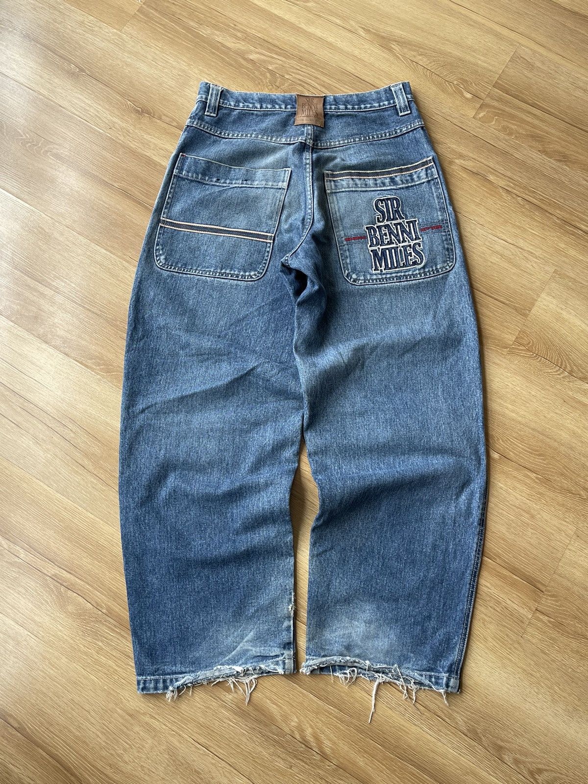 JNCO Vintage Sir Benni Miles Baggy Denim Jeans Y2K Hip Hop Skater Size US 31 - 6 Thumbnail