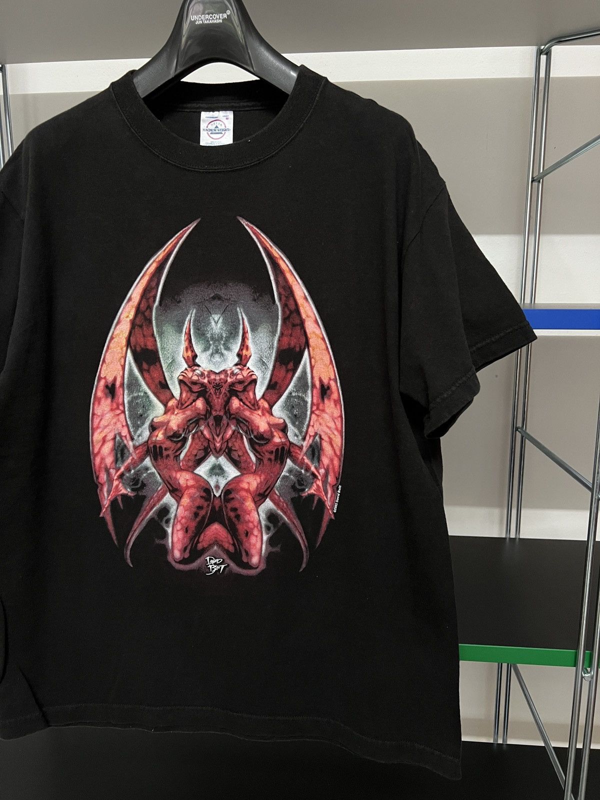 Vintage Y2K Vintage David Bollt Symmetry Red Goth Devil T-shirt M Size US M / EU 48-50 / 2 - 3 Thumbnail