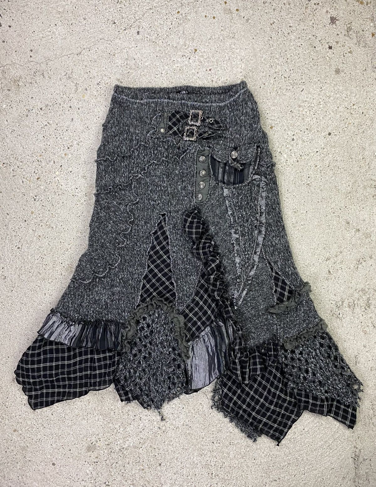 Vintage Grunge set sweater skirt Maxi Patchwork Goth Alternative Size M / US 6-8 / IT 42-44 - 13 Thumbnail