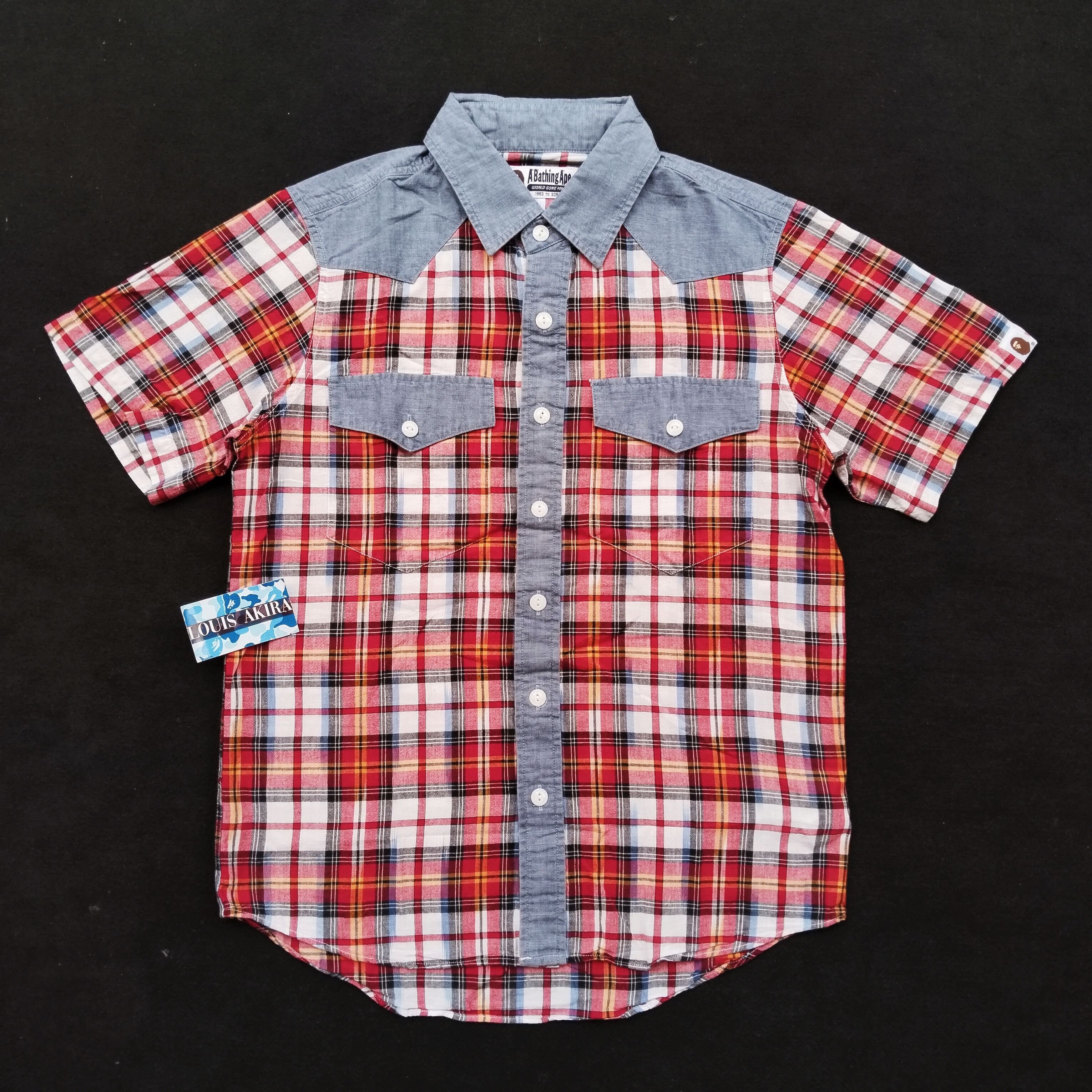 Bape Bape Baby Milo Gingham Button Up Size US S / EU 44-46 / 1 - 3 Thumbnail
