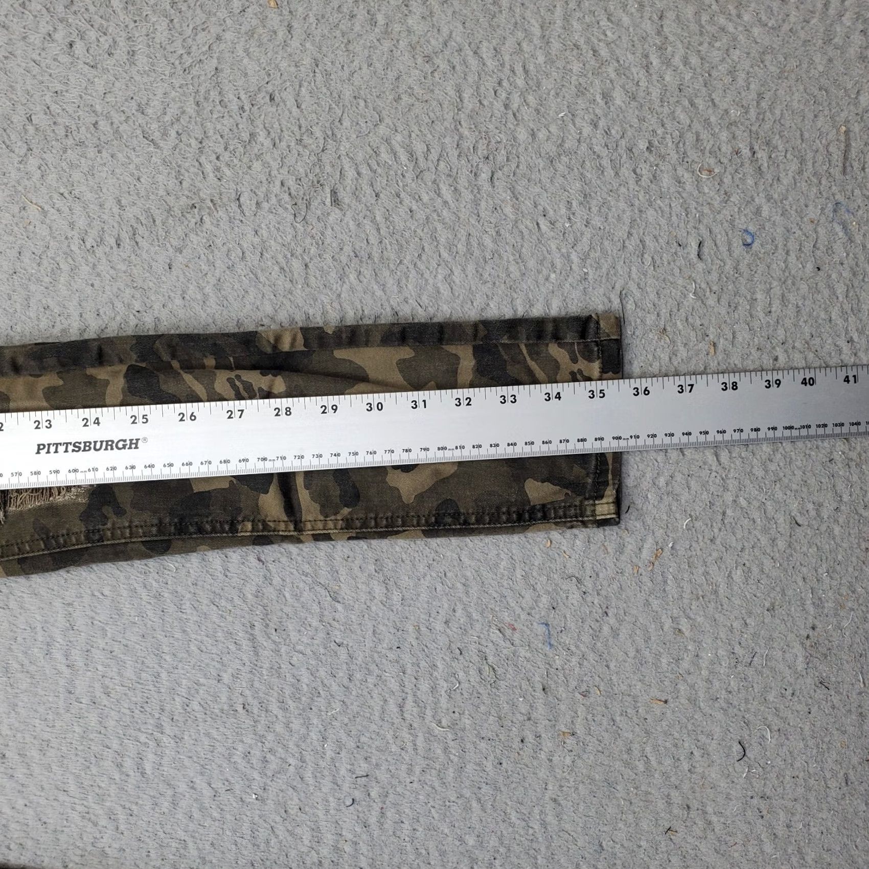 Vintage American Bazi Skinny Jeans Womens 5 Multi Camo Cotton Distressed 5-Pocket Design Jeans Size 27" / US 4 / IT 40 - 3 Thumbnail