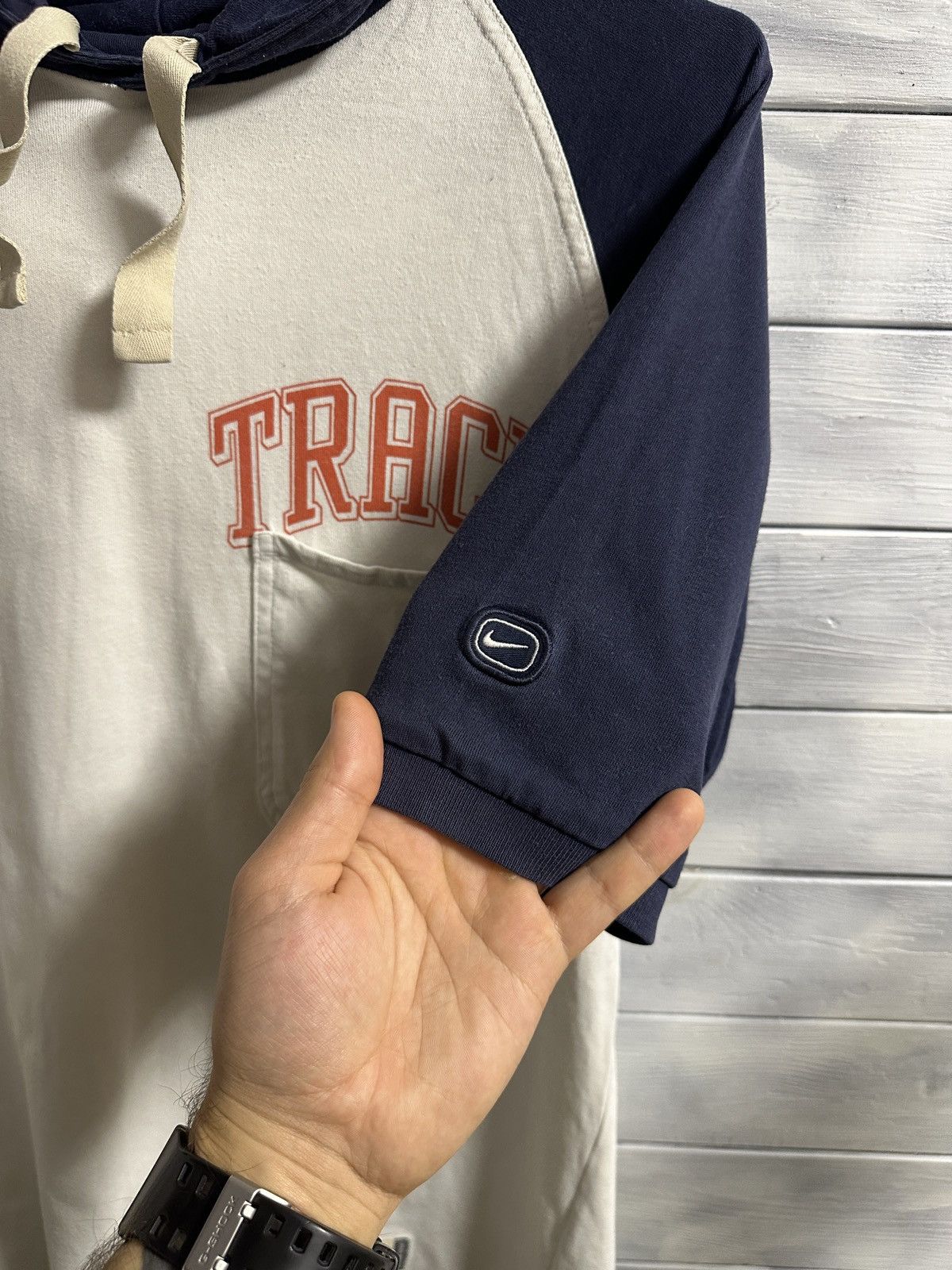 Nike × Vintage Rare Vintage Hood T-Shirt Nike Track Athletic Since 1972 Size US M / EU 48-50 / 2 - 4 Thumbnail