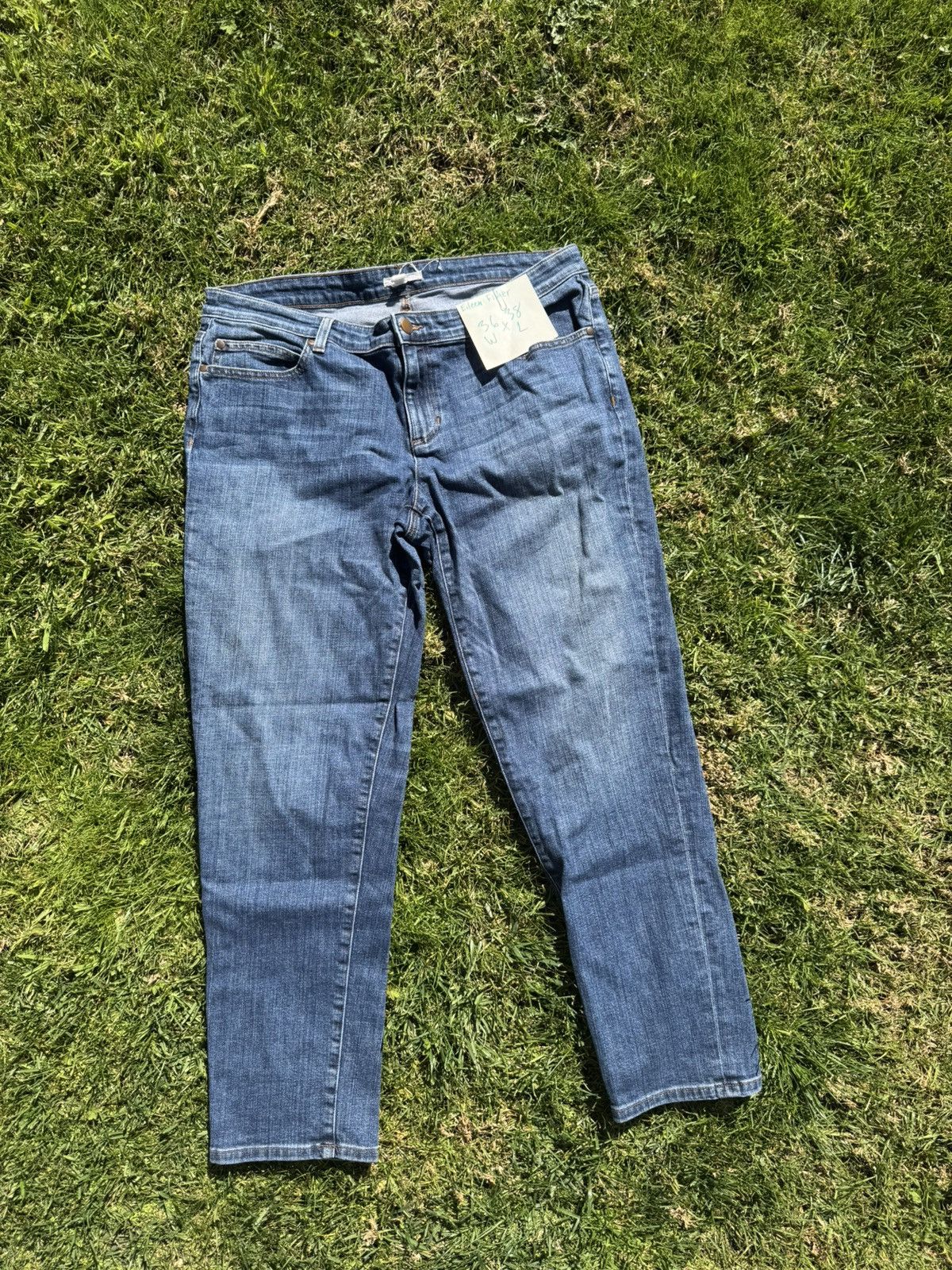 Eileen Fisher Eileen Fisher Straight Jeans Size 34" / US 12 / IT 48 - 1 Thumbnail