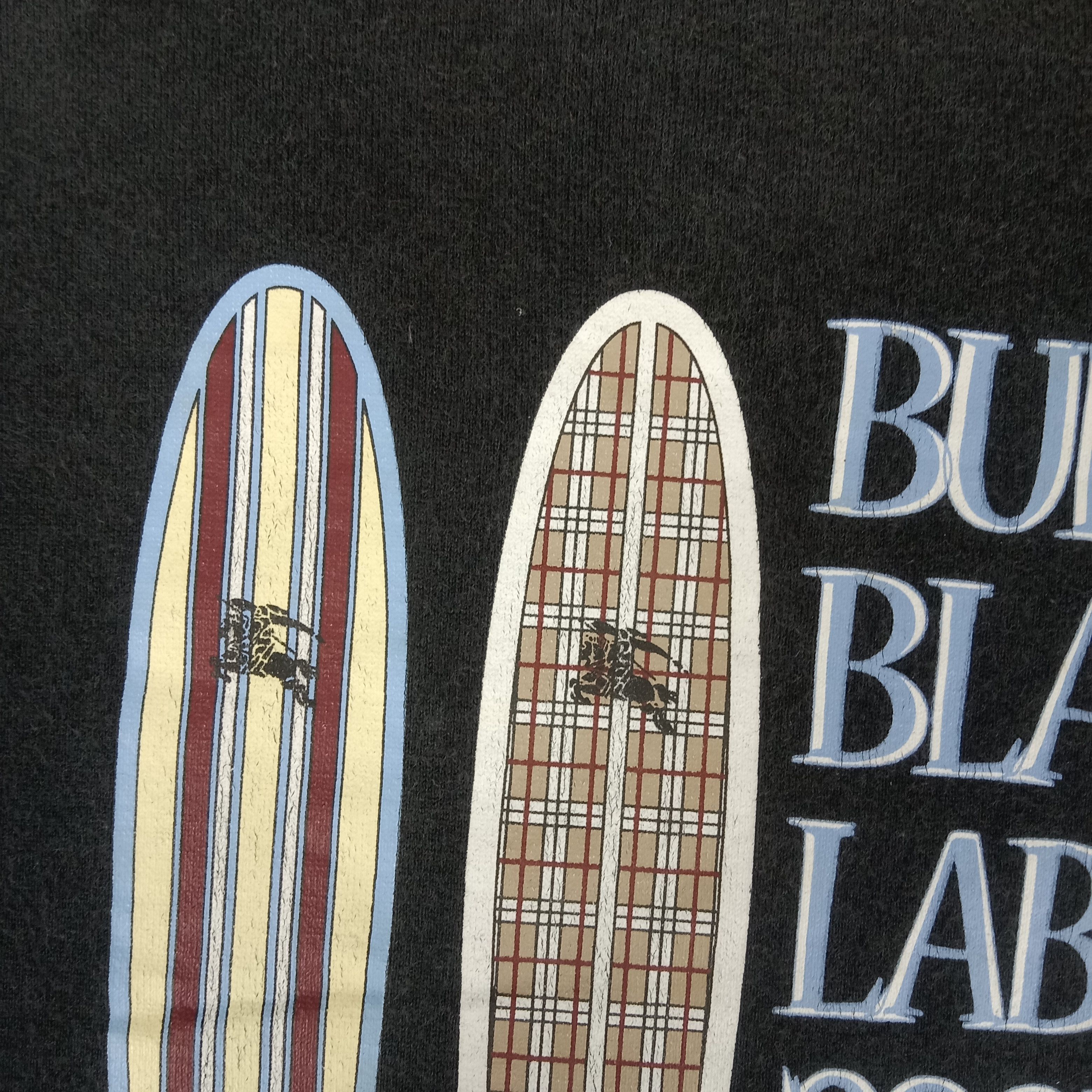 Burberry × Vintage Burberry Black Label 2007 Surfing Style Tshirt Size US M / EU 48-50 / 2 - 3 Thumbnail