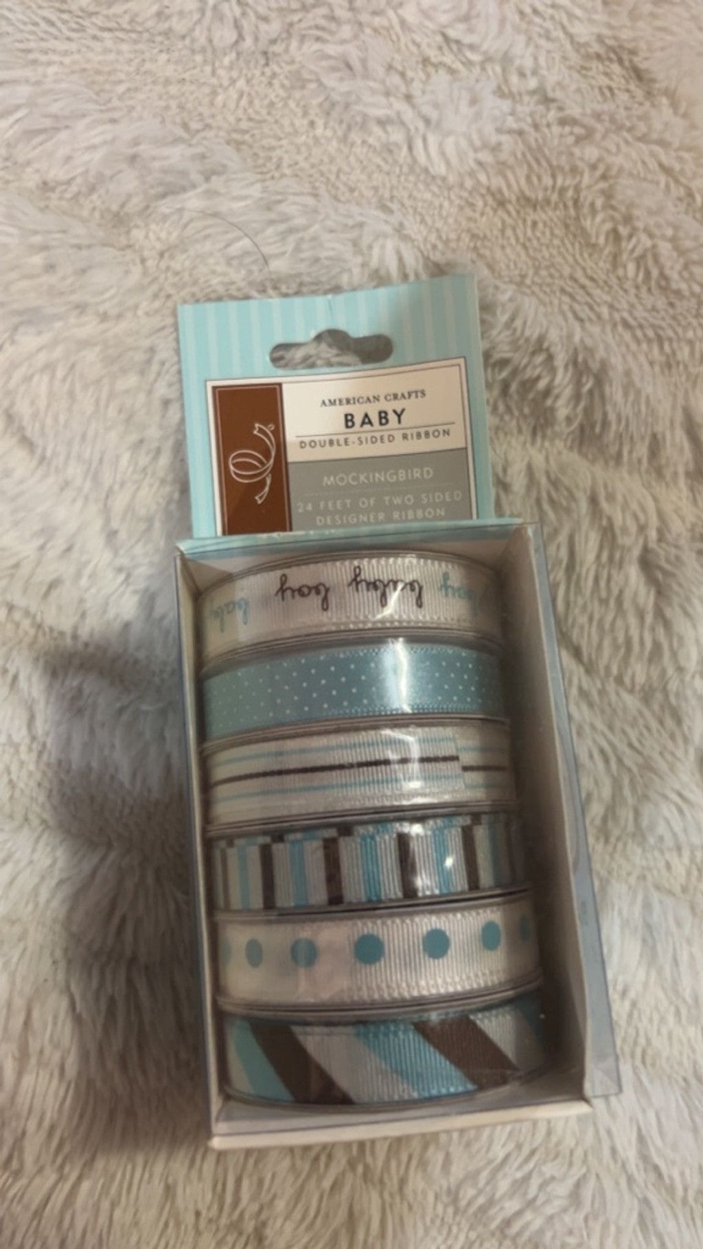 Other American Crafts Arts & Crafts Ribbon One Size Blue White Size ONE SIZE - 1 Thumbnail