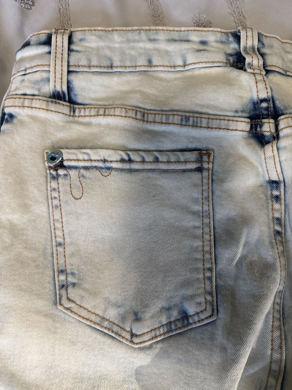 Icecream OG Icecream Running Dog Acid Washed Bleached Jeans Size US 32 / EU 48 - 4 Thumbnail