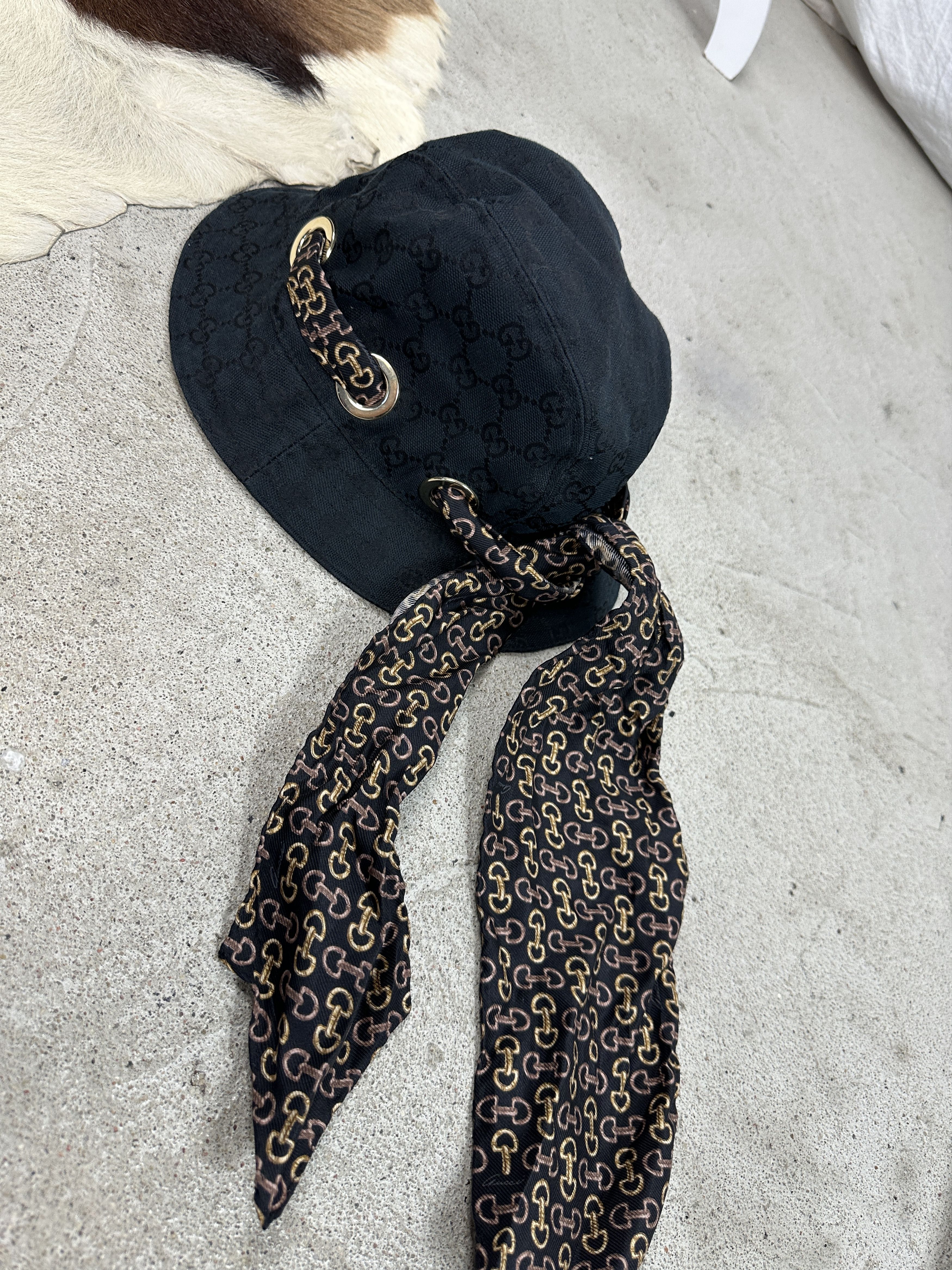 Gucci × Vintage Vintage 00s Old Money Gucci Monogram Bucked Hat Size ONE SIZE - 3 Thumbnail