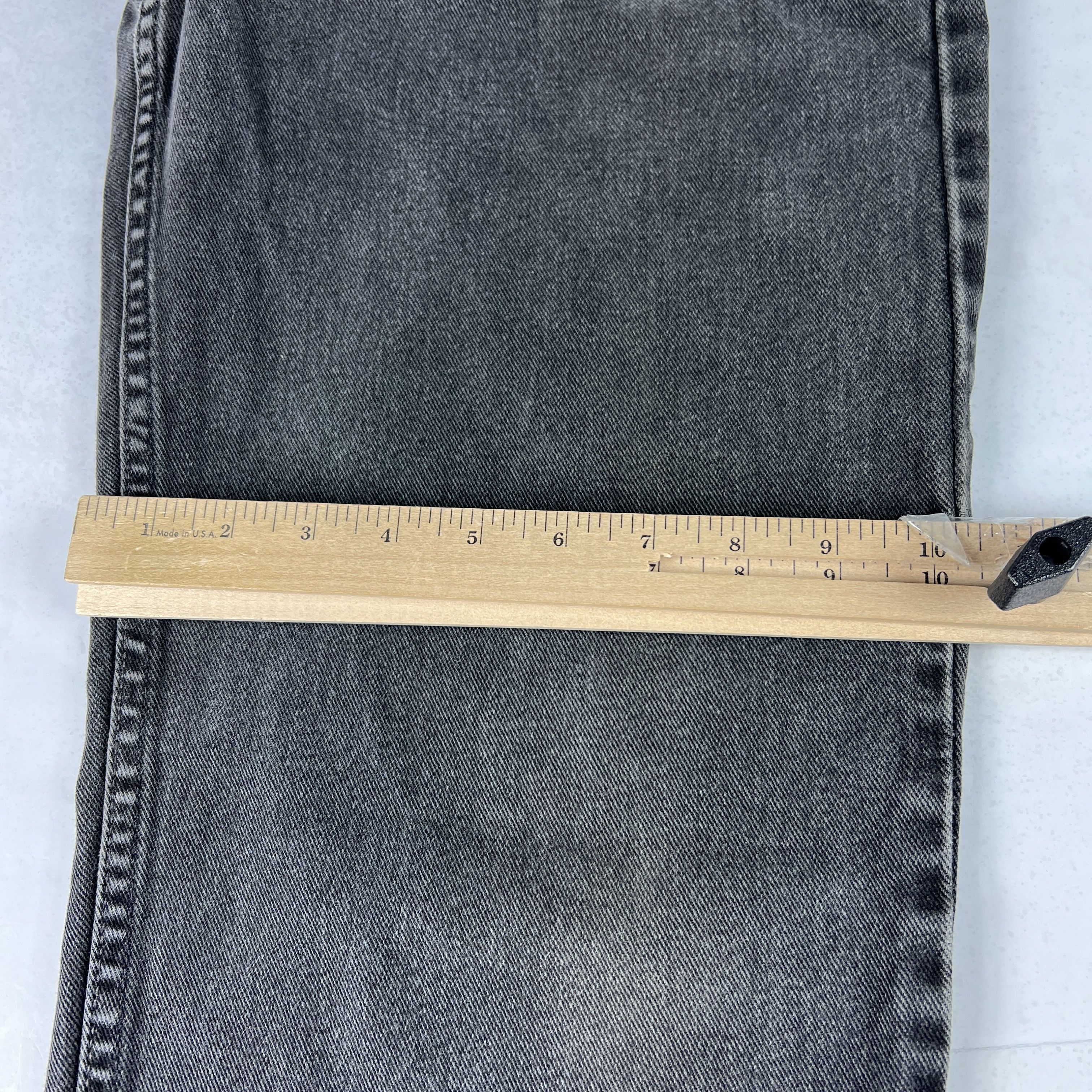 Levi's Y2K Levi's Jeans 550 Relaxed Black Faded Cotton Denim USA Size US 34 / EU 50 - 20 Thumbnail