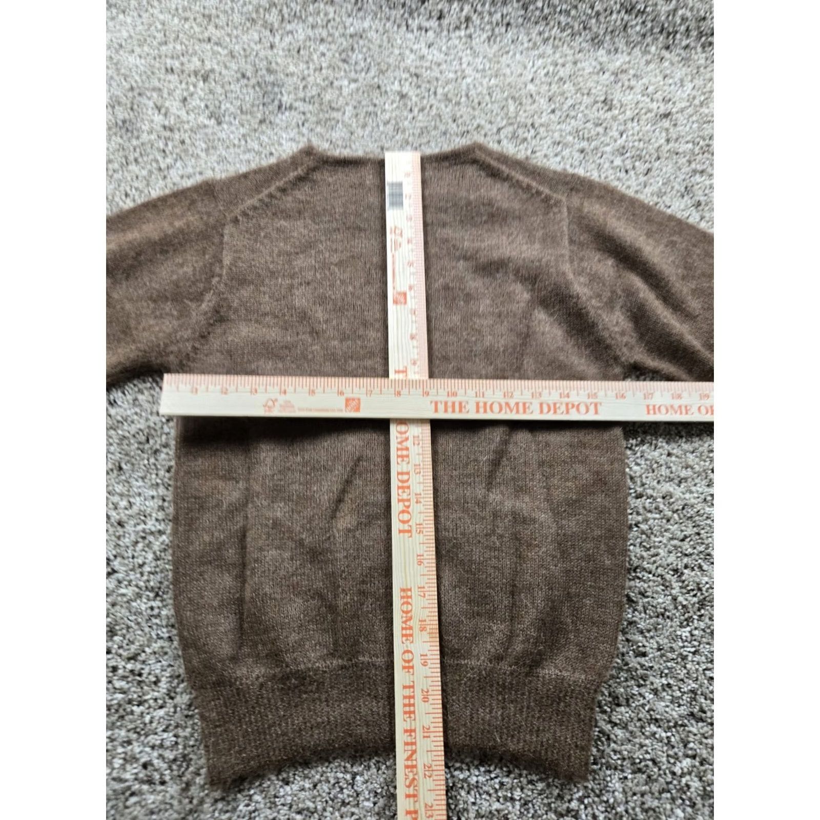 Vintage VINTAGE Marisa Christina Sweater Shirt Womens Brown Medium Pullover Crew Neck Short Sleeve Knit Cap Sleeve Size M / US 6-8 / IT 42-44 - 6 Thumbnail