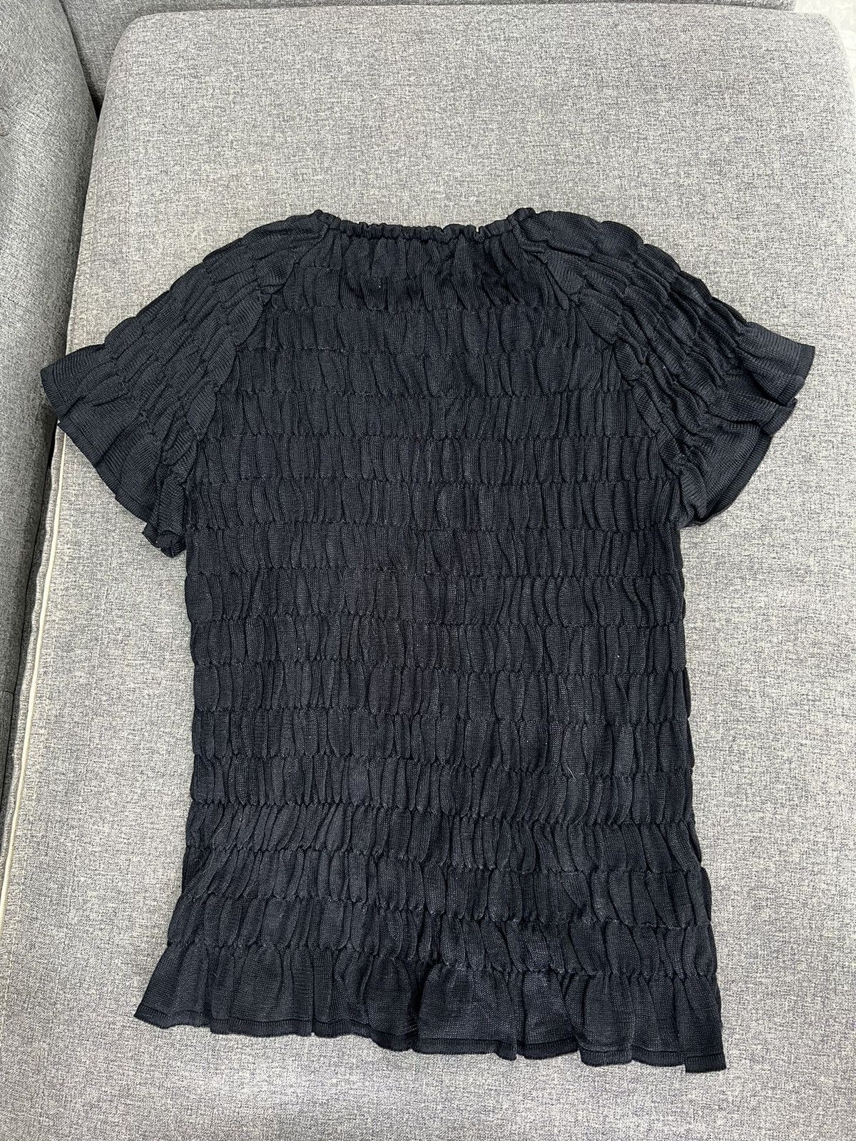 Miu Miu Big bow ruffled stretchy top 💖🎀 Size M / US 6-8 / IT 42-44 - 9 Thumbnail