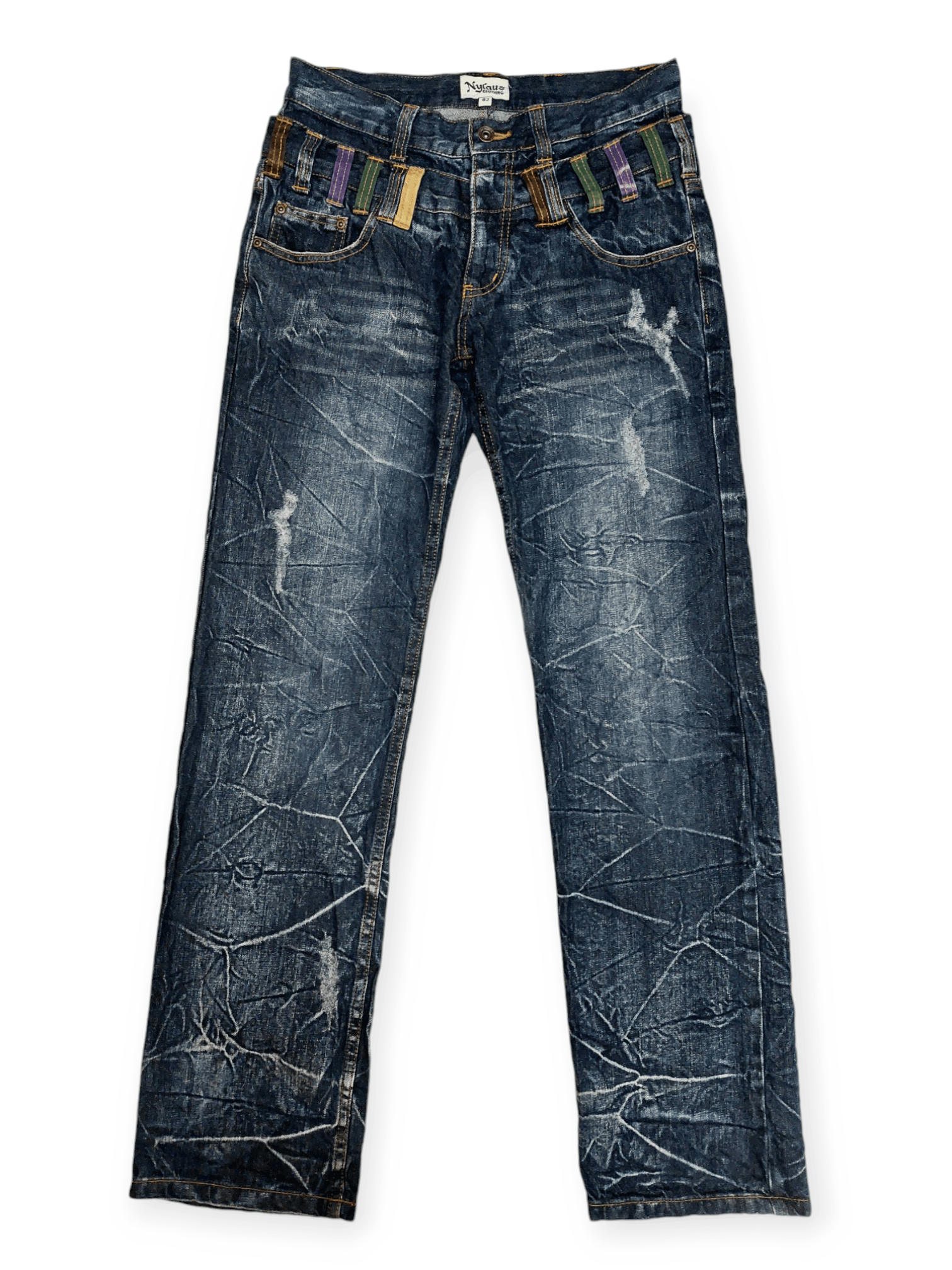 Japanese Brand Nylaus Double Waist Denim Size US 30 / EU 46 - 2 Thumbnail