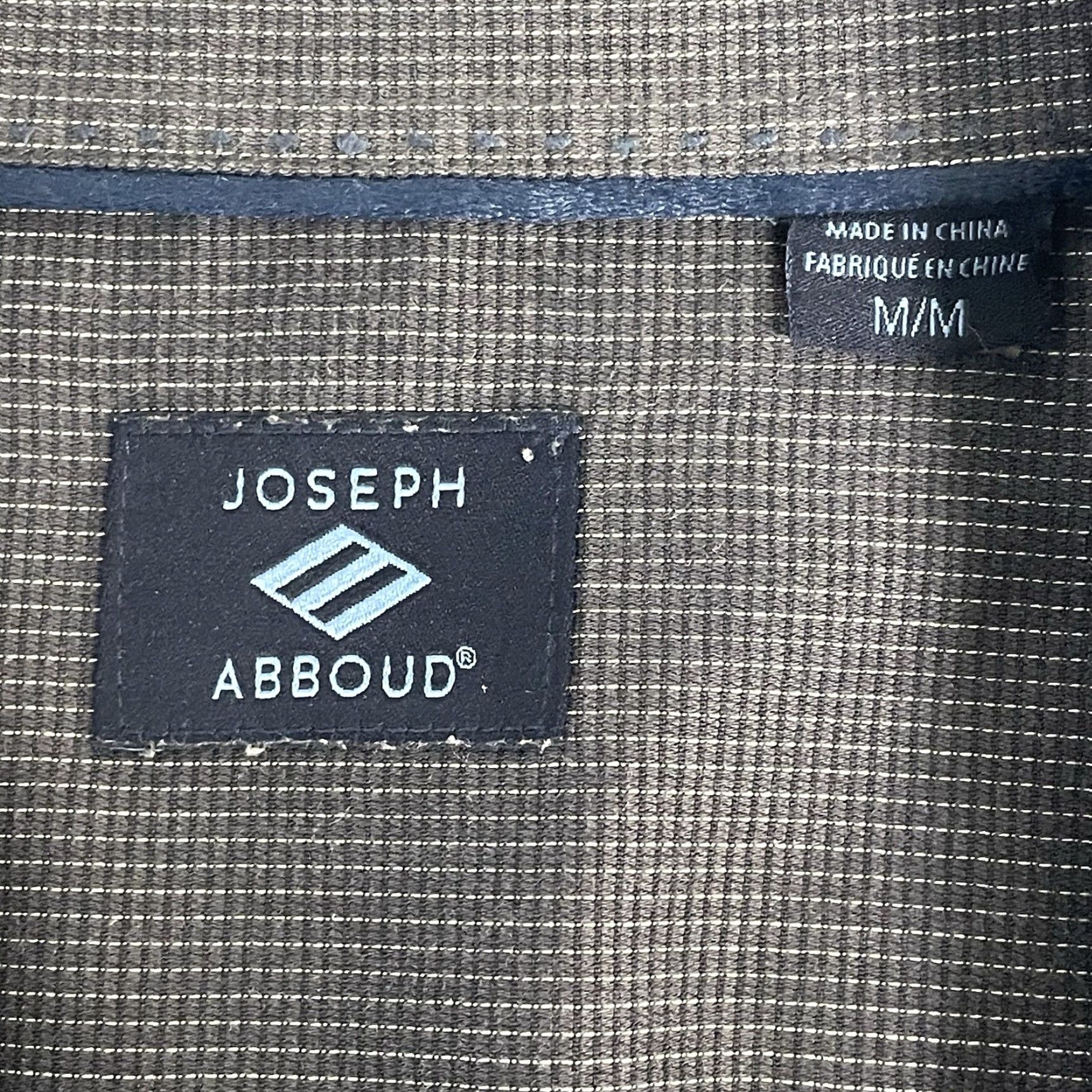 Joseph Abboud Joseph Abboud Gray Button Down Shirt Medium Long Sleeve Casual Business Mens Size 40R - 3 Thumbnail