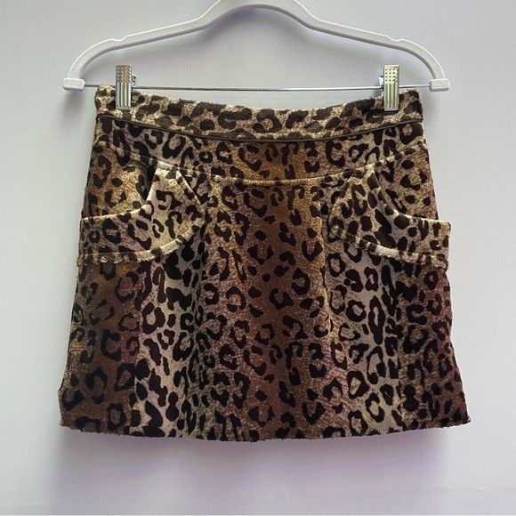 Other Leopard Print Faux Fur Mini Skirt - 28-29" Waist, Medium Size 30" / US 8 / IT 44 - 2 Thumbnail