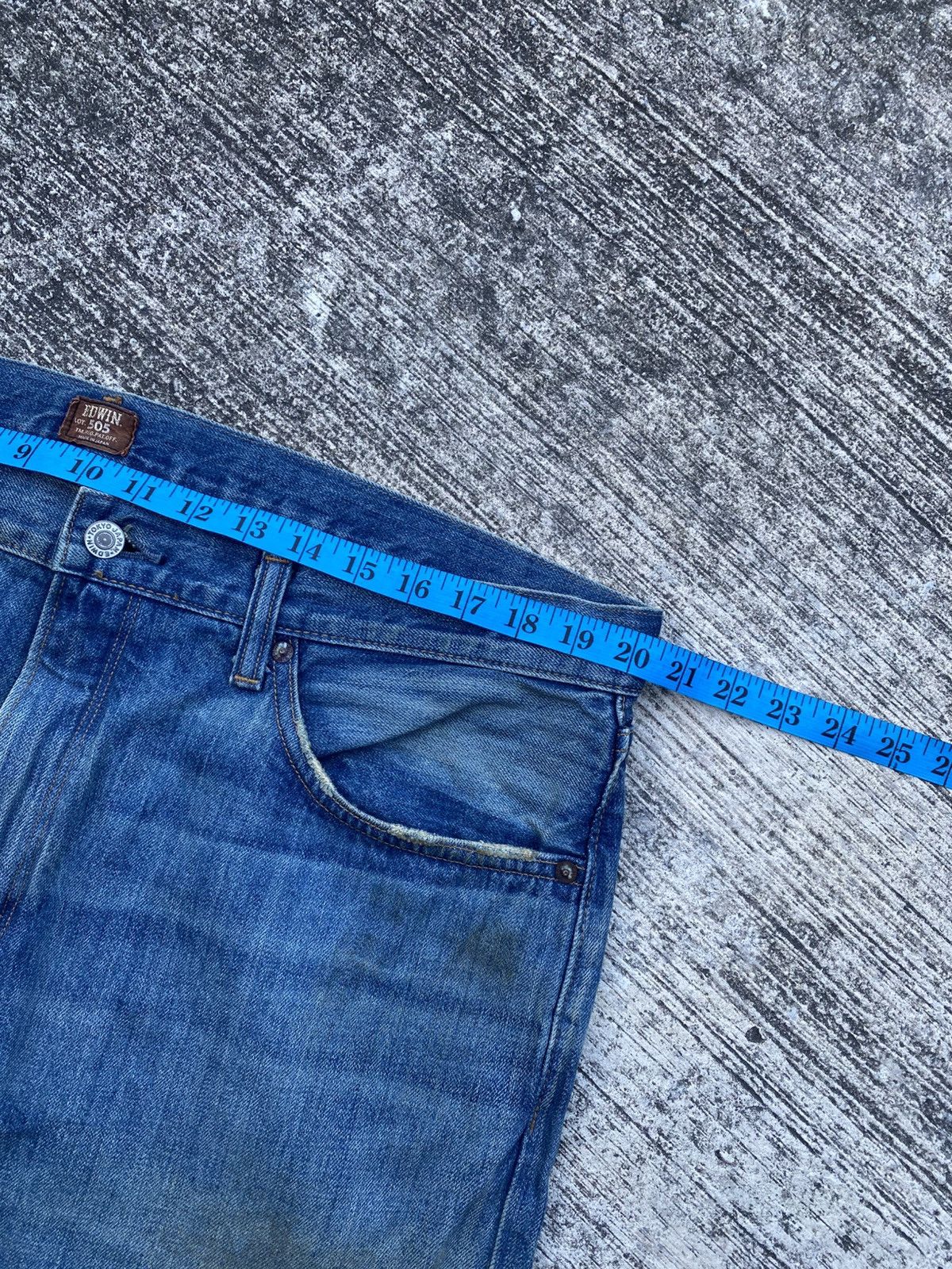 Other Vintage Edwin 505Z selvedge W40 L43 blue denim Size US 40 / EU 56 - 11 Thumbnail