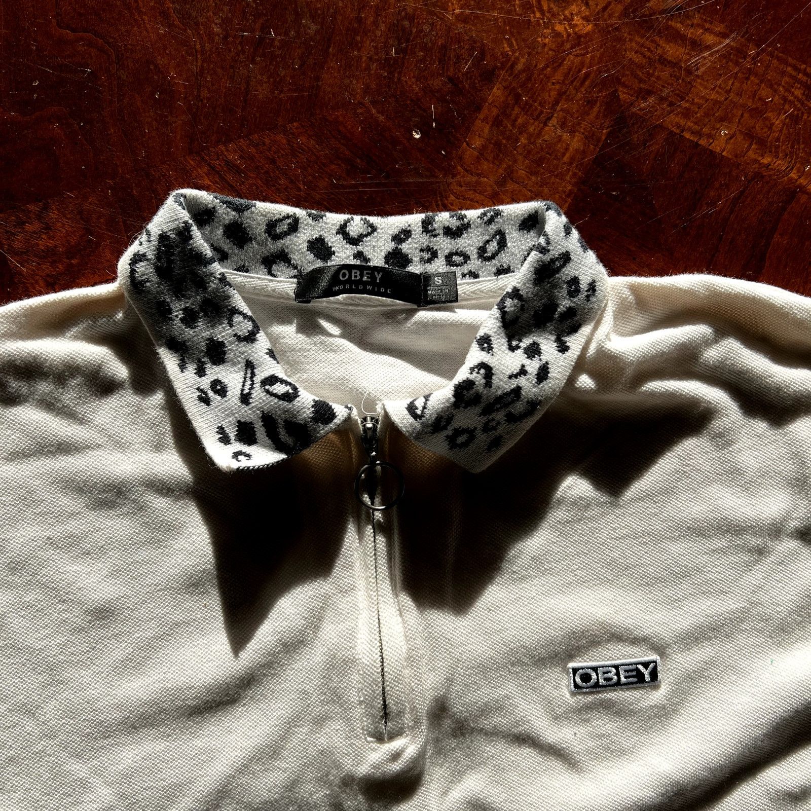 Obey Collared Leopard Print Boxy Crop Size S / US 4 / IT 40 - 3 Thumbnail