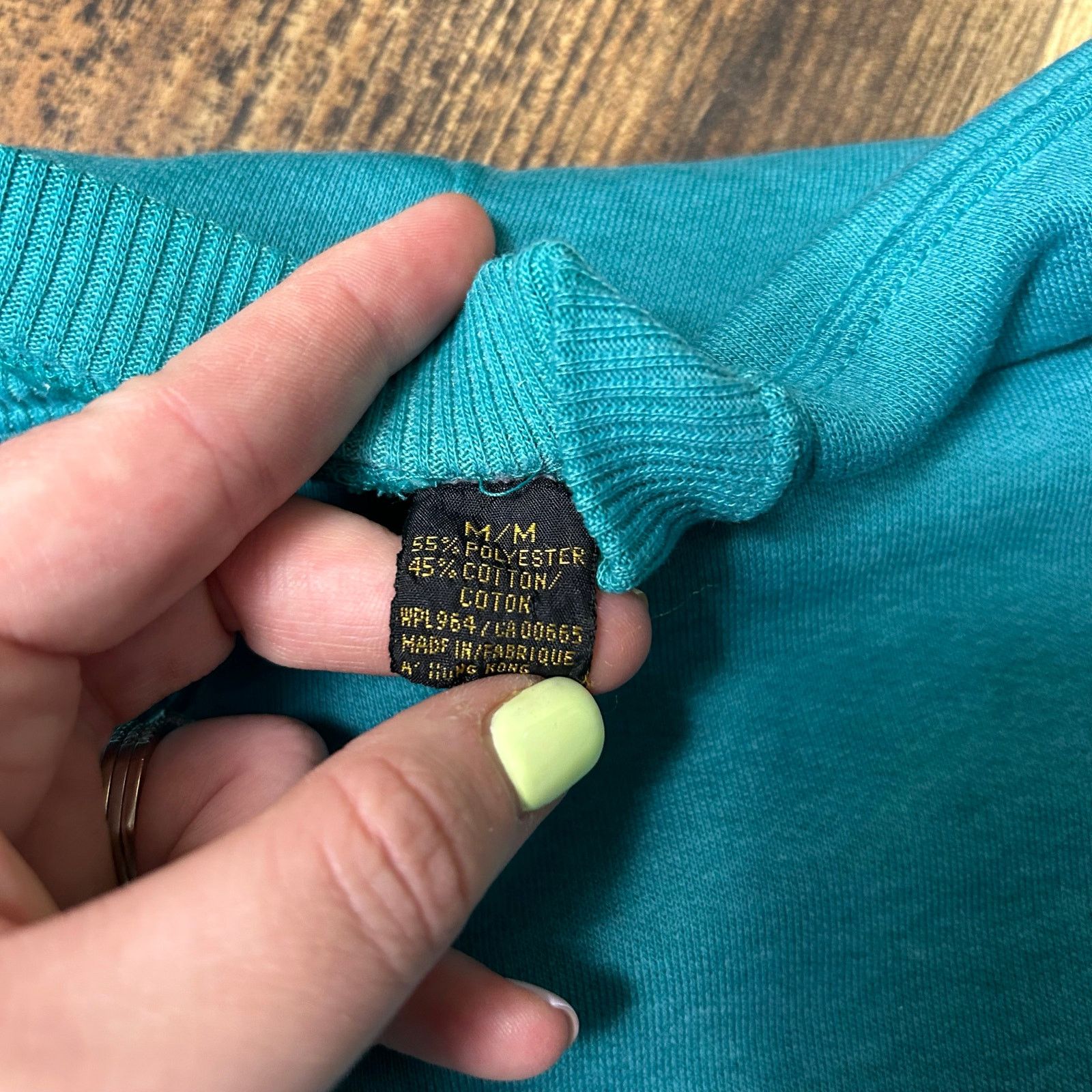 Eddie Bauer × Vintage 90s Vintage Eddie Bauer Crewneck Sweatshirt Teal Medium Size US M / EU 48-50 / 2 - 6 Thumbnail