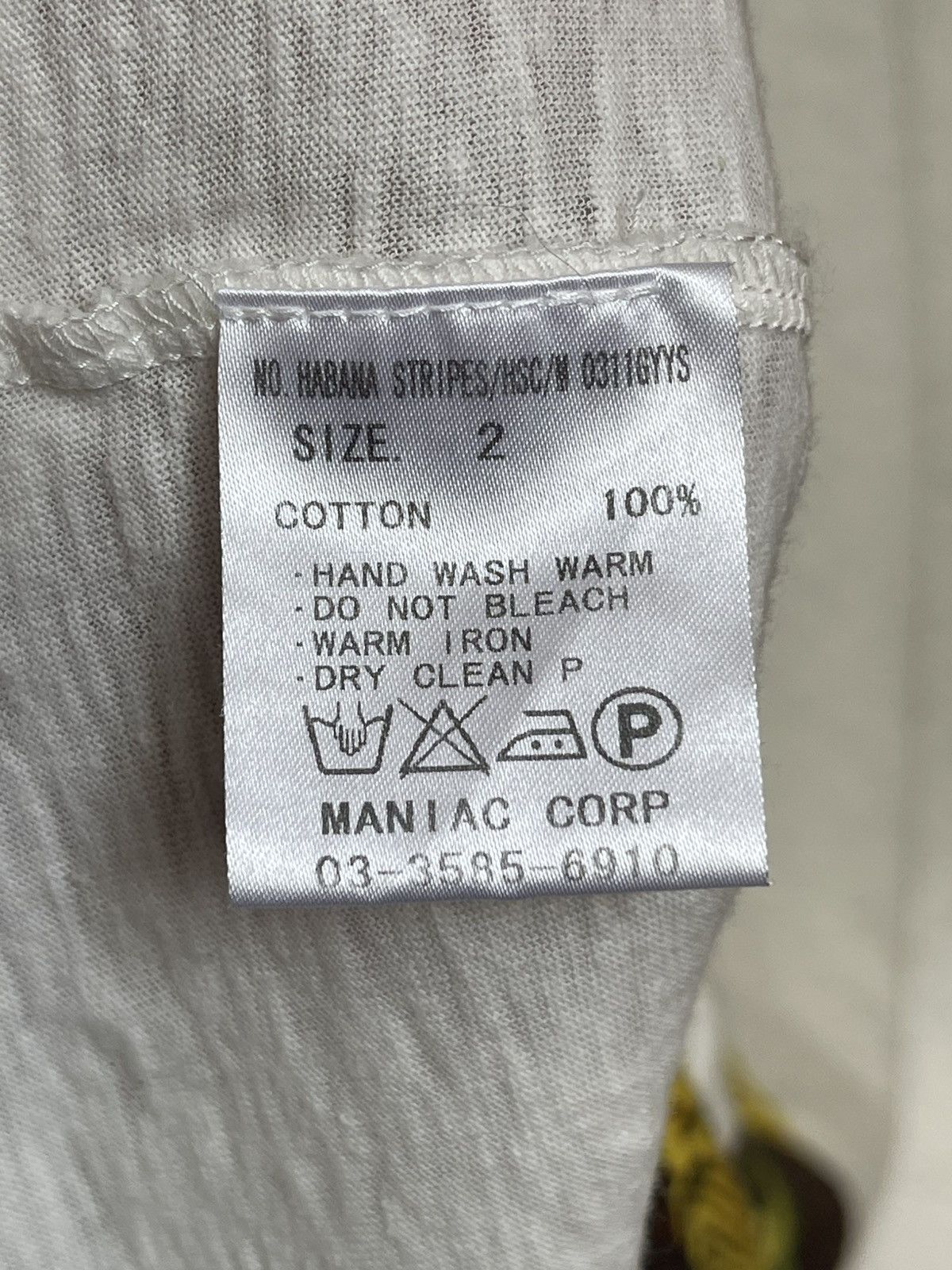 If Six Was Nine If Six Was Nine Habana Stripes Raw Hem Python T Shirt Size US M / EU 48-50 / 2 - 7 Thumbnail