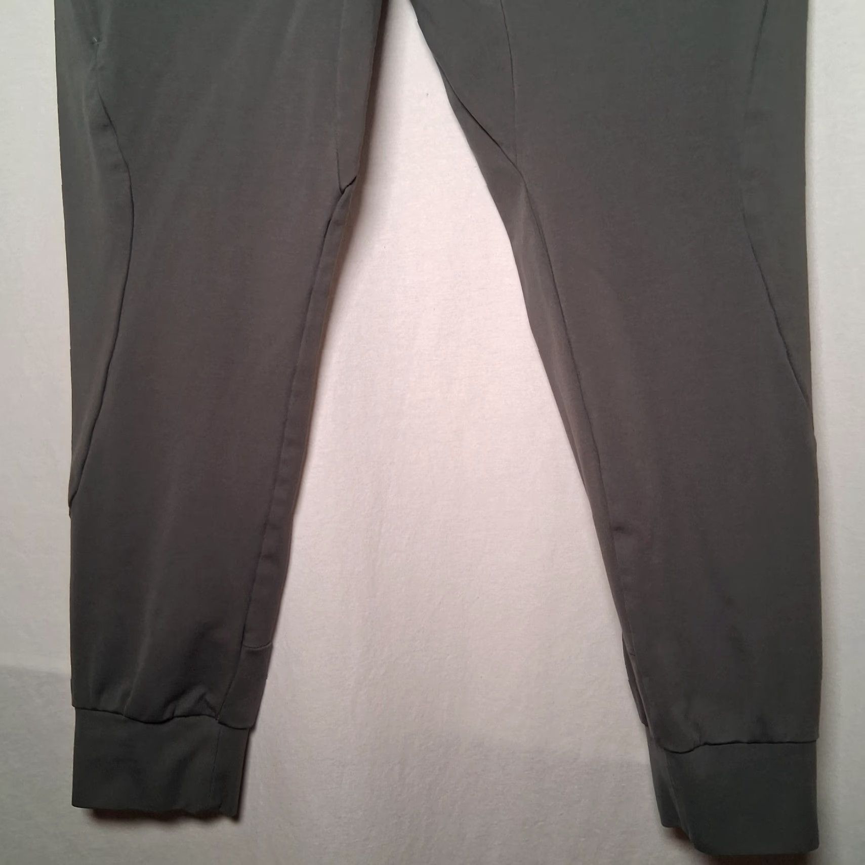 Vintage Bylt Active Jogger Pants Women M Gray Nylon Spandex Viscose Stretch Athletic Pockets Drawstring Regular Inseam 27" Jogger Work Out Athletic Size 32" / US 10 / IT 46 - 3 Thumbnail