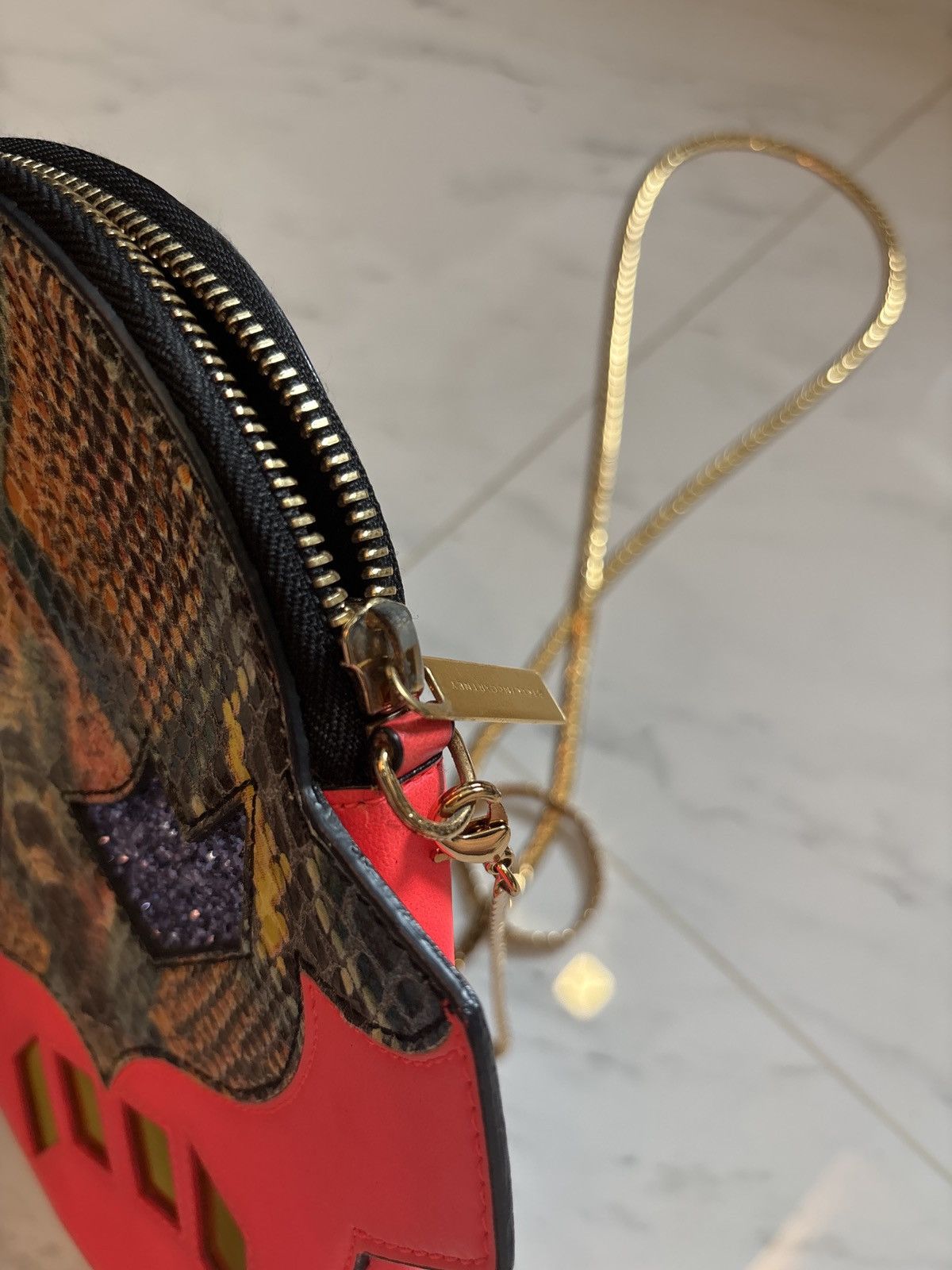 Stella McCartney Stella McCartney Snake Print Superhero Crossbody Bag Size ONE SIZE - 5 Thumbnail