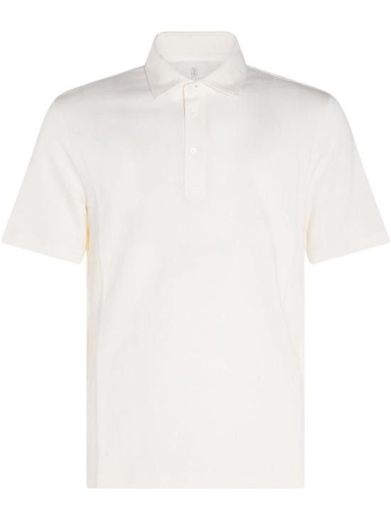 Brunello Cucinelli BRUNELLO CUCINELLI Men Polo Shirts MW8623936 C2569 Beige Size US M / EU 48-50 / 2 - 1 Thumbnail