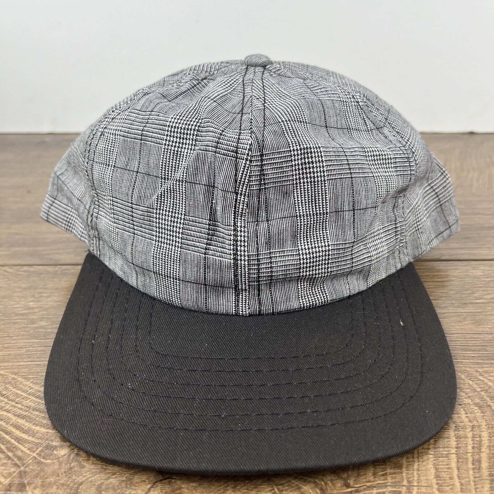 Other Plaid Gray Hat Gray Cap Adjustable Gray Adult Size Hat Size ONE SIZE - 5 Thumbnail