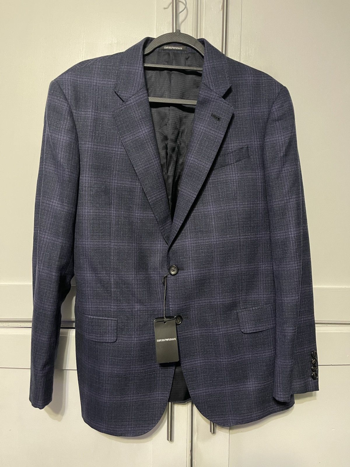 Emporio Armani Textured Travel Suit Jacket Size 42R - 1 Thumbnail