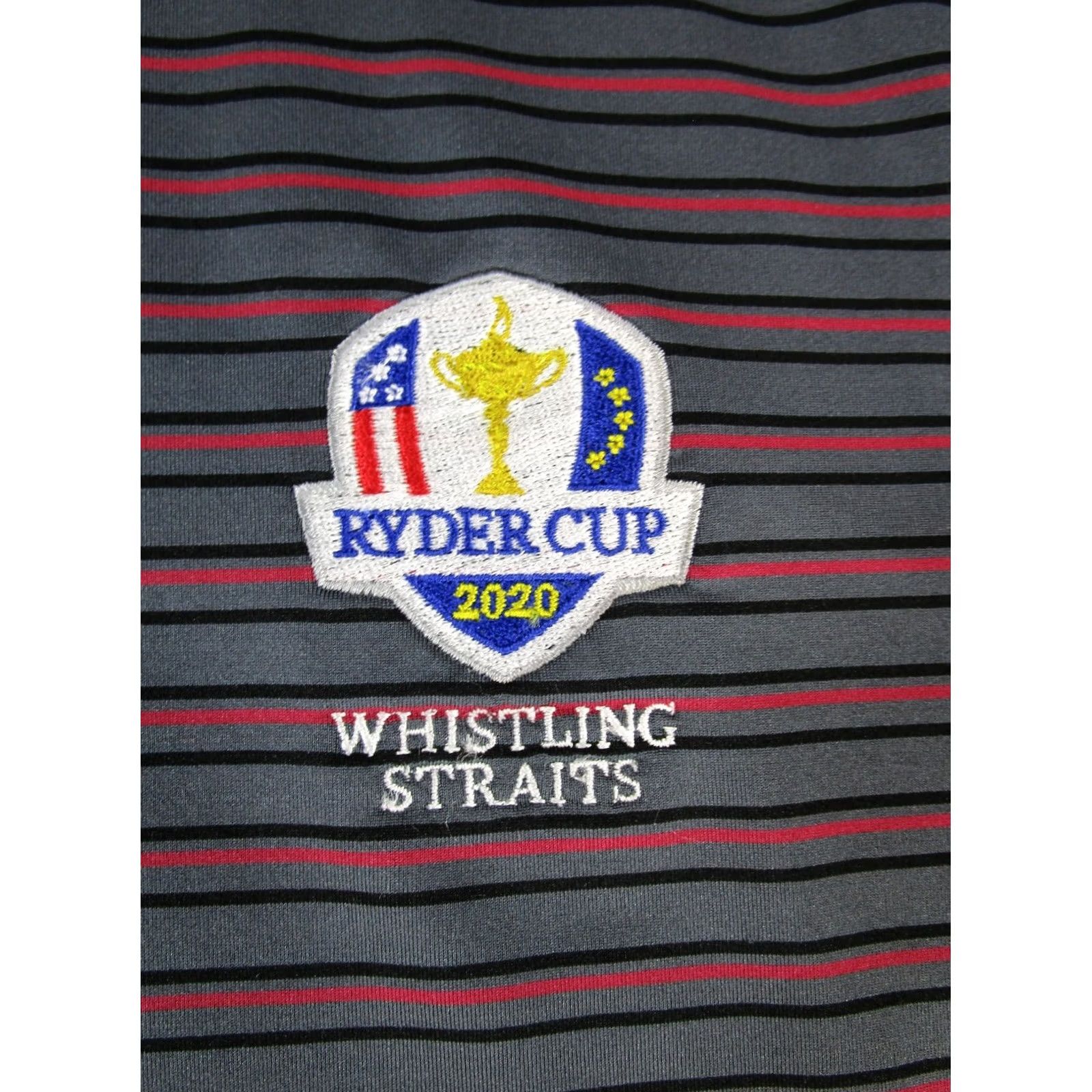 Vintage Carnoustie Tech Polo Shirt Mens Medium Black Red Gray Ryder Cup Shirt Polo Button-Down Short Sleeve Golf Mens M Size US M / EU 48-50 / 2 - 3 Thumbnail