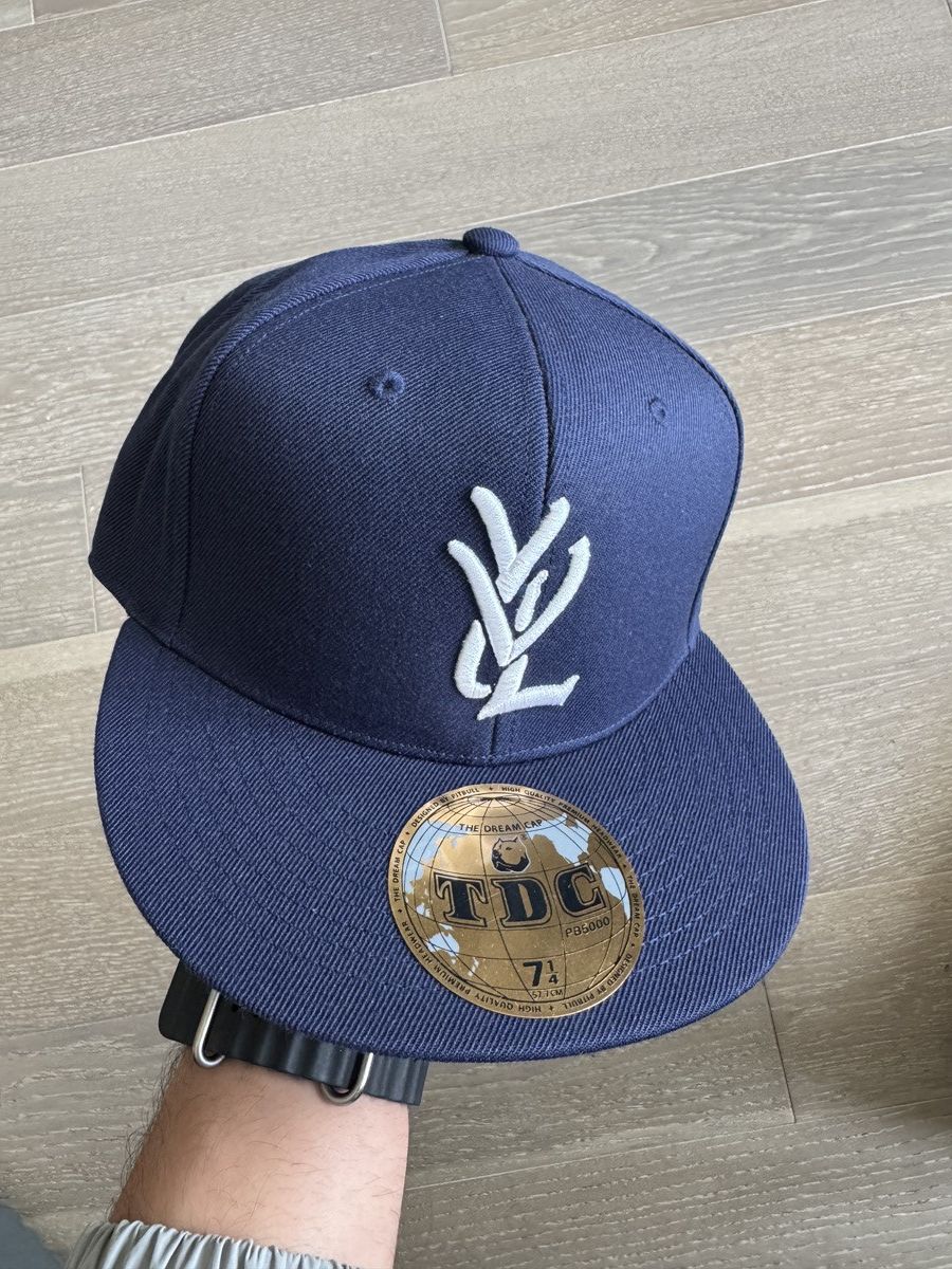 Playboi Carti Opium YVL Fitted hat Navy Blue size 7 brand new