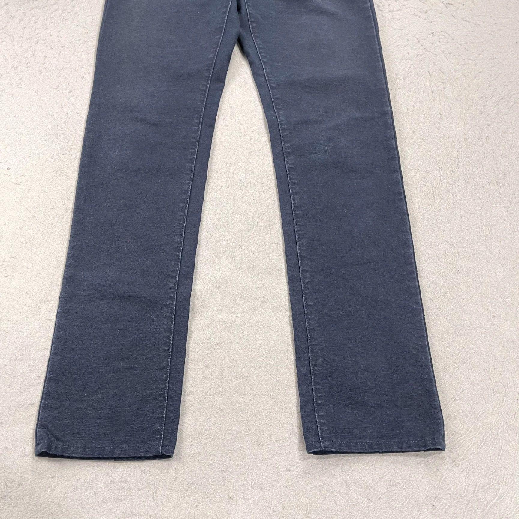 Sid Mashburn Sid Mashburn Pants Mens 32x34 Blue Canvas Straight Leg Button Fly Made USA Work Size US 32 / EU 48 - 3 Thumbnail