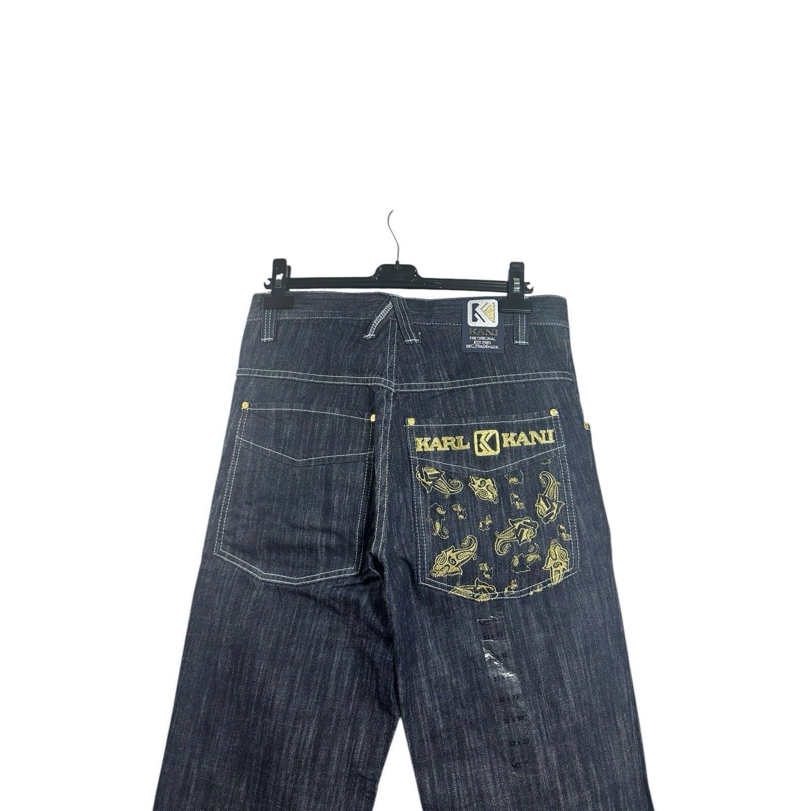Karl Kani Vintage Karl Kani Jeans 32x32 Raw Denim Hip Hop Baggy Y2K 90 Size US 32 / EU 48 - 3 Thumbnail