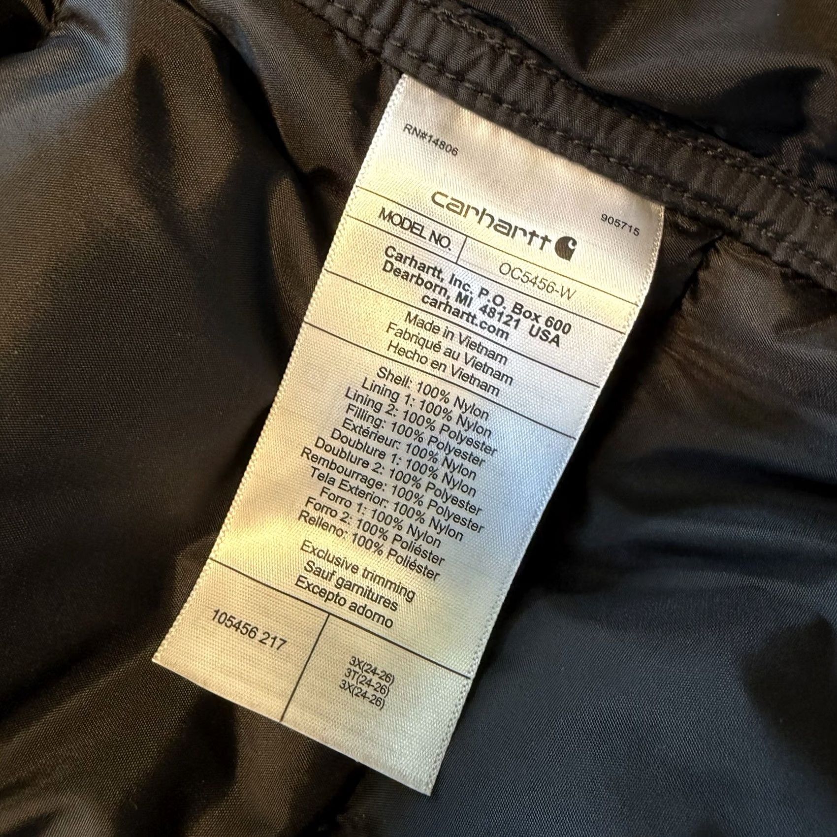 Carhartt Carhartt Women’sRain Defender Hooded Puffer Parka Jacket OC5456-W 3XL Fur Brown Long Women Coat Winter Outdoor Hooded Plus Size Size XXL / US 16-18 / IT 52-54 - 7 Thumbnail