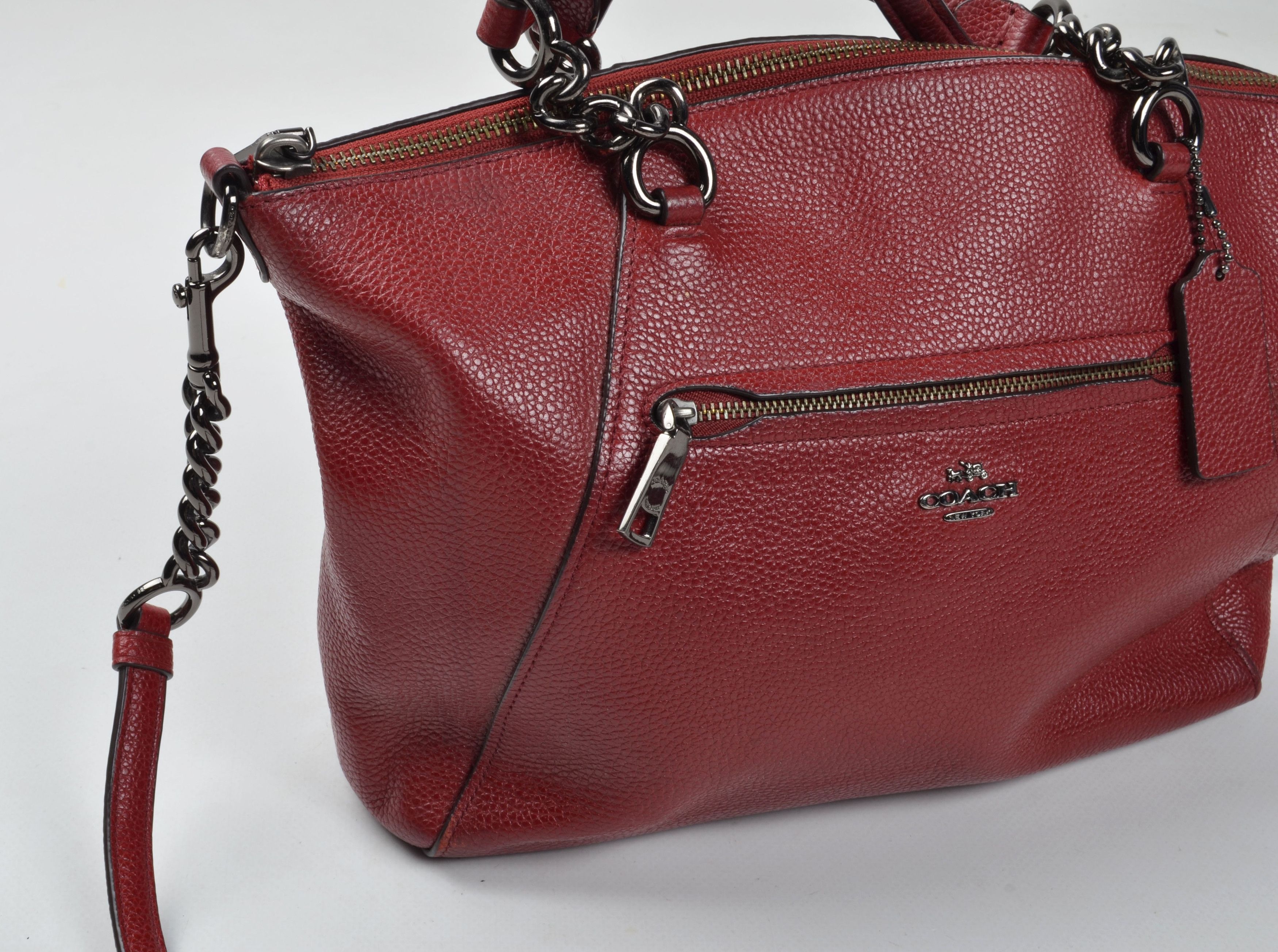 COACH 59501 Chain Prairie Satchel Y2K Glam Crossbody Bag