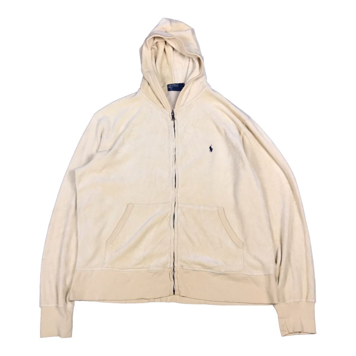 Polo Ralph Lauren Polo by Ralph Lauren Cream Zip Hoodies jacket Size US L / EU 52-54 / 3 - 1 Thumbnail
