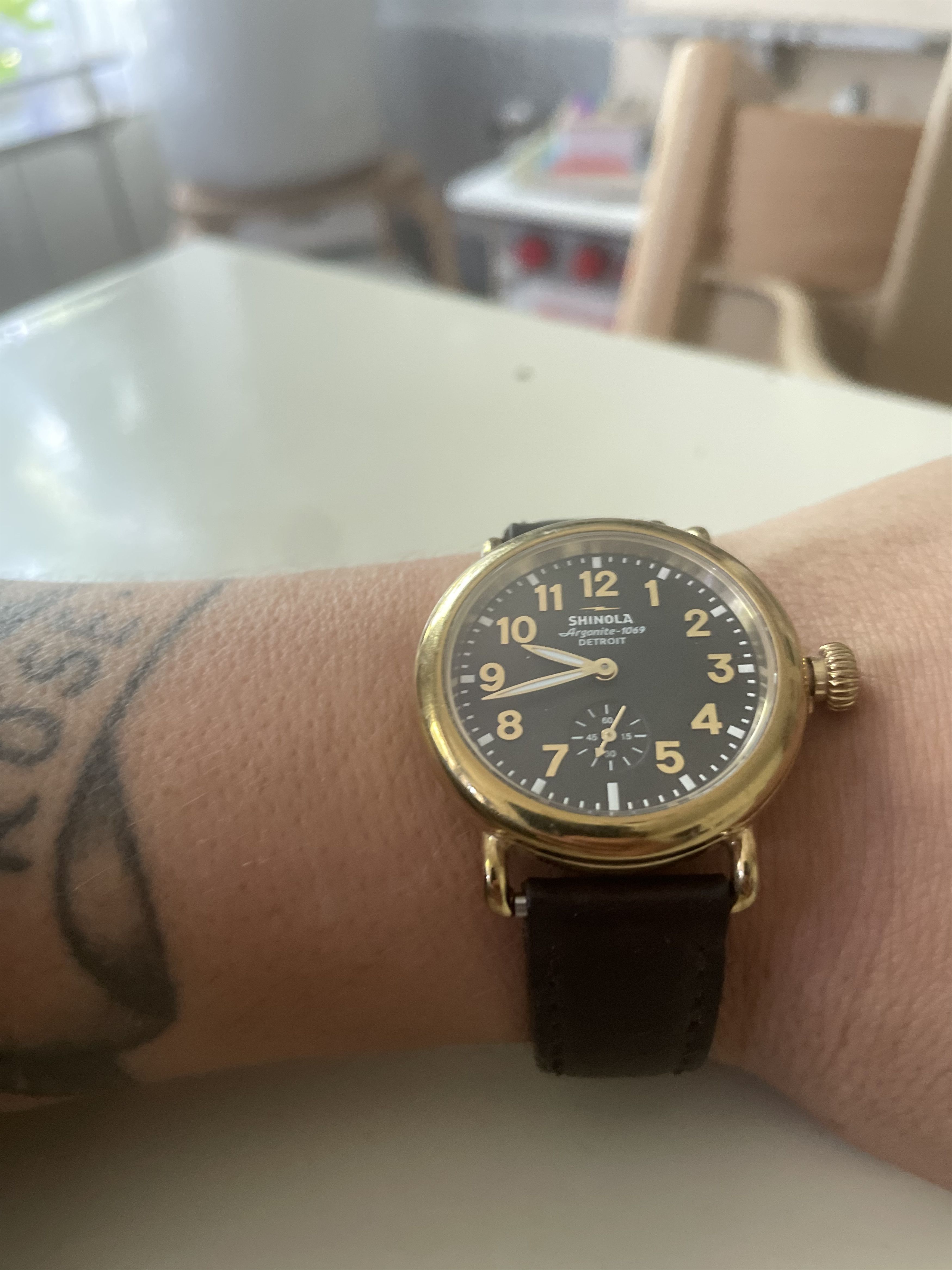 Shinola Shinola, The Runwell 41mm, gold case, black dial Size 40 - 6 Thumbnail