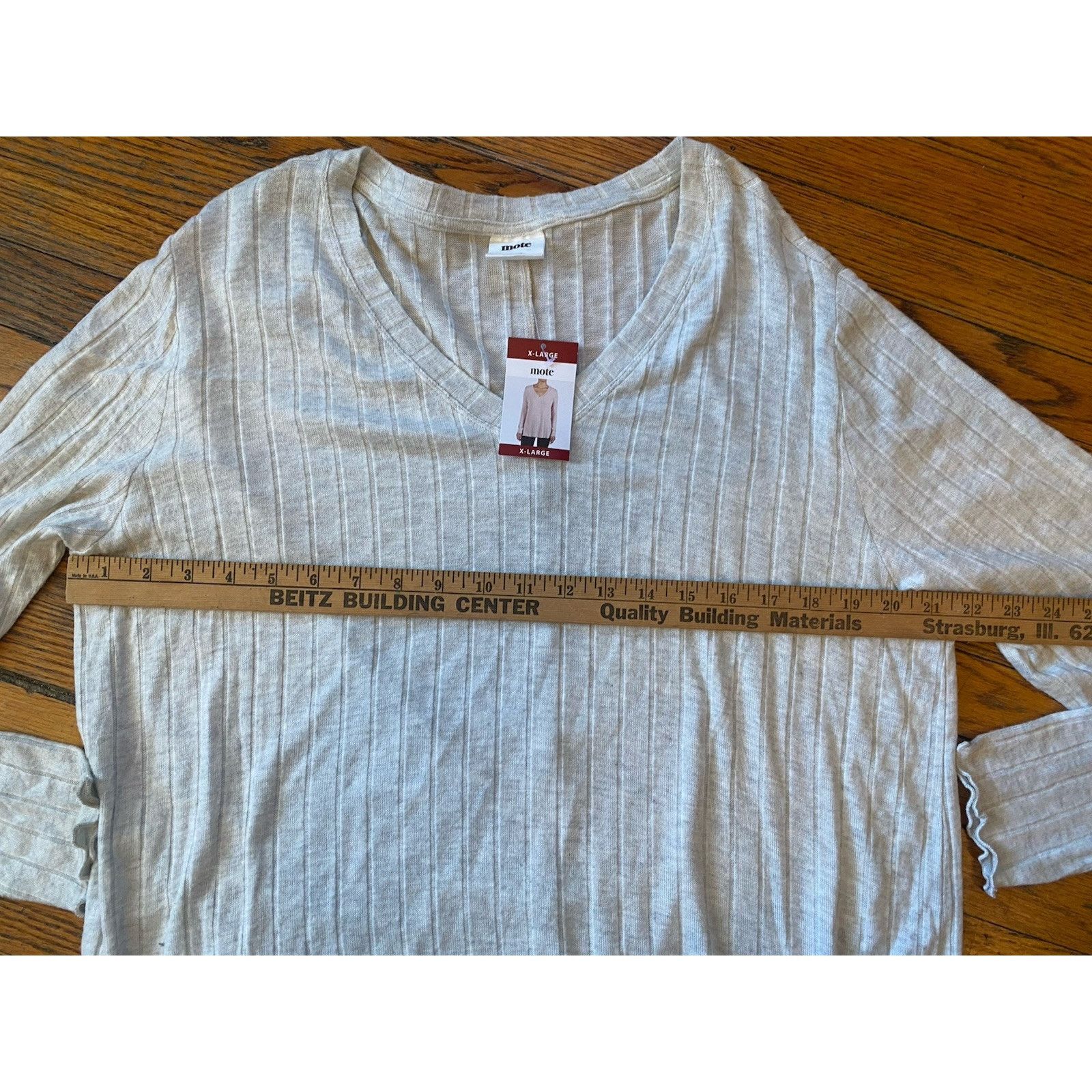 Other NWT Mote Ribbed Top Long Sleeve Tunic Thin Knit Women’s XL Size XL / US 12-14 / IT 48-50 - 5 Thumbnail