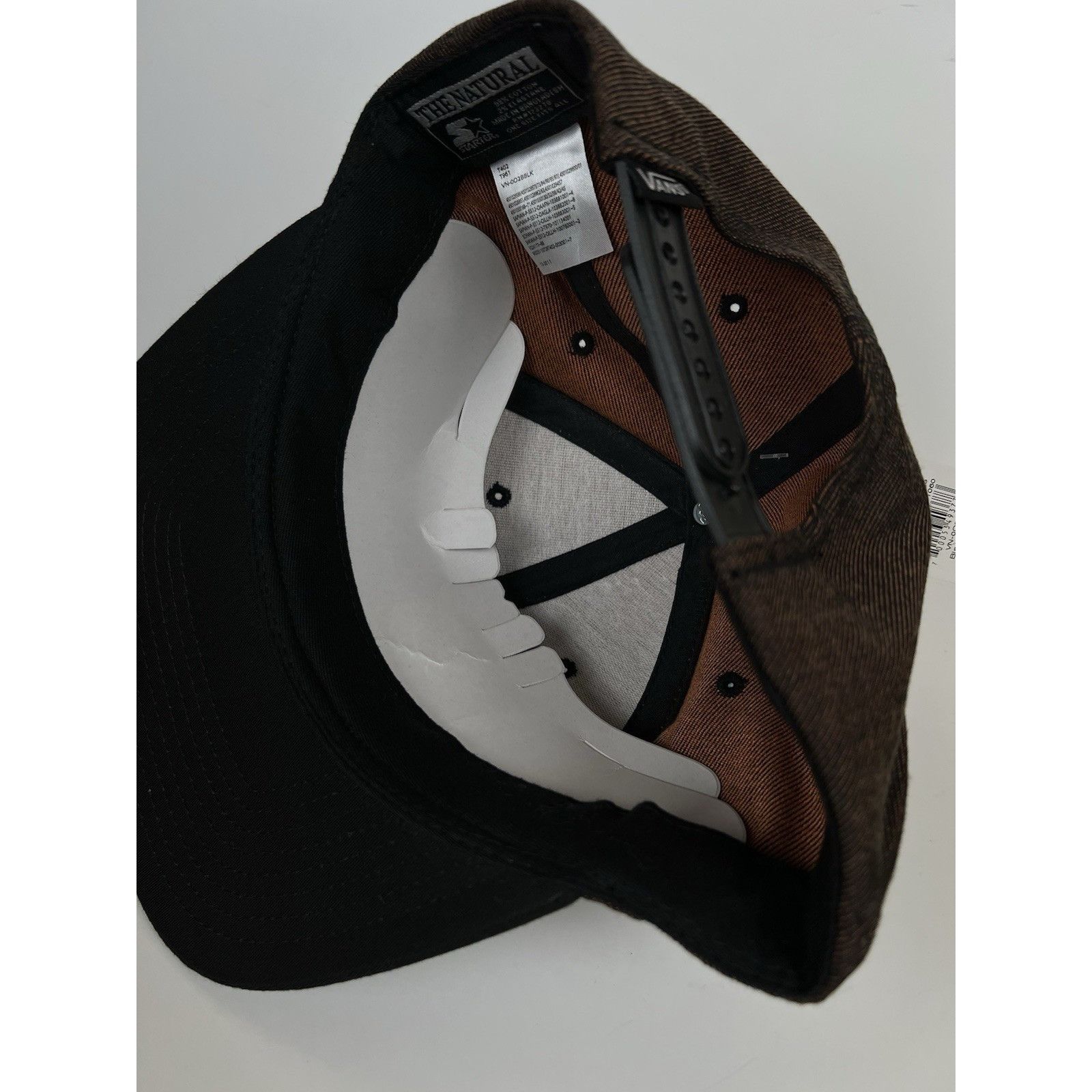 Vans Vans Starter Snapback Hat Cap Brown Black Retro Patch Size ONE SIZE - 8 Thumbnail