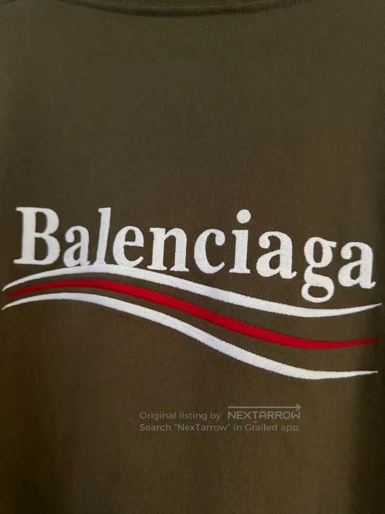 Balenciaga Balenciaga Forest Green Coke Embroidered Short Sleeve Size US S / EU 44-46 / 1 - 5 Thumbnail