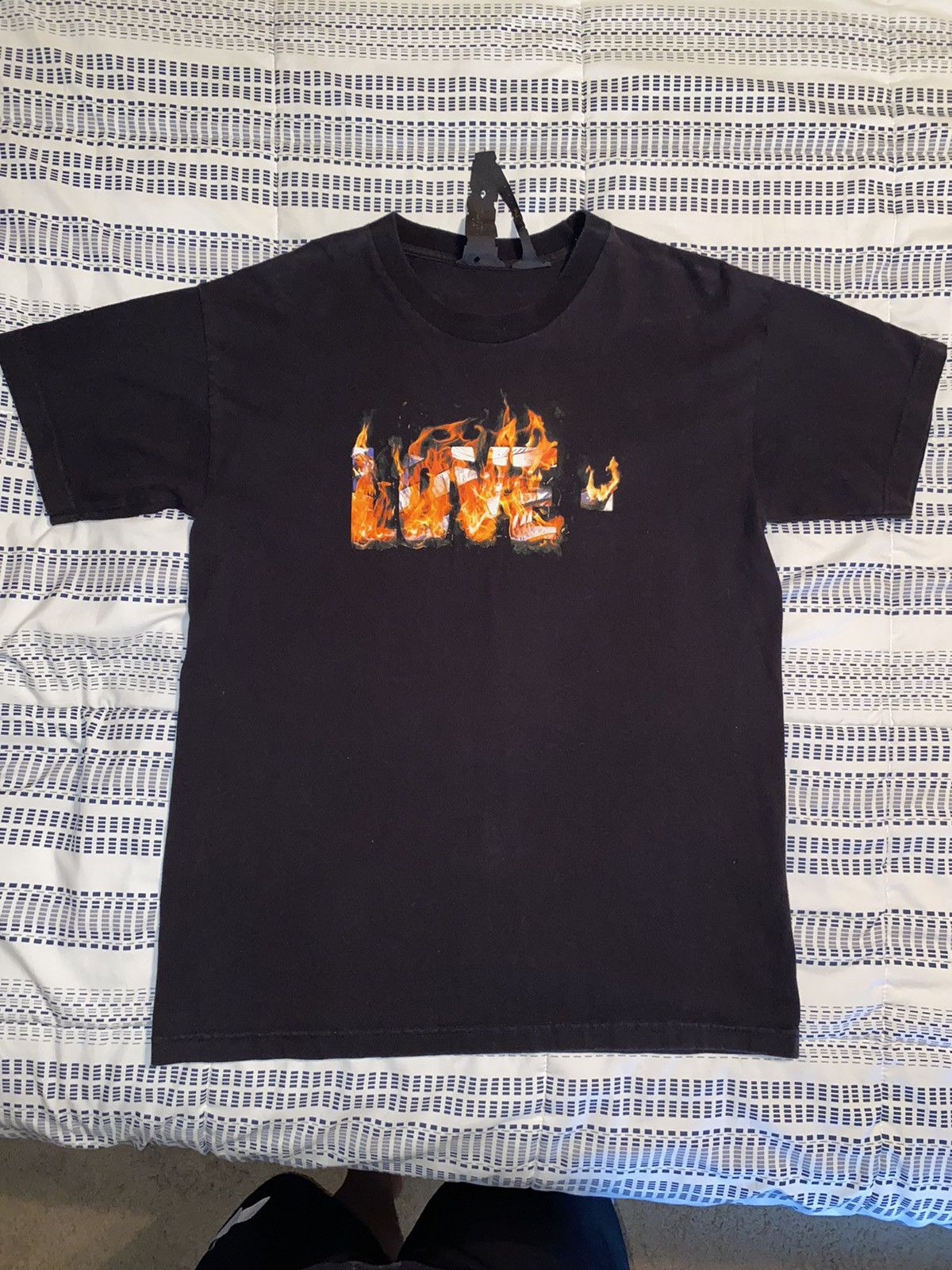 image of Vlone 4Th Of July Love Tee in Black, Men's (Size Medium)