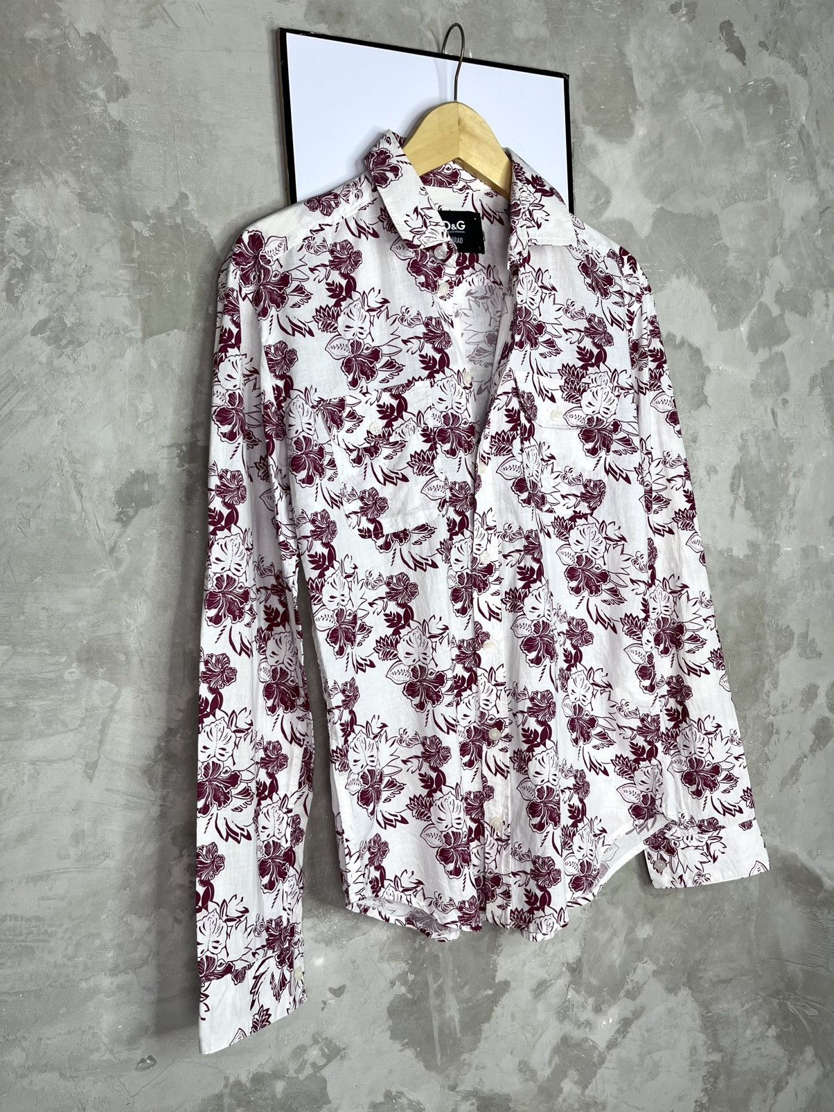 Dolce & Gabbana D&G 2000s Era Avant Garde Floral Button Up Slim Fit Size US S / EU 44-46 / 1 - 2 Thumbnail