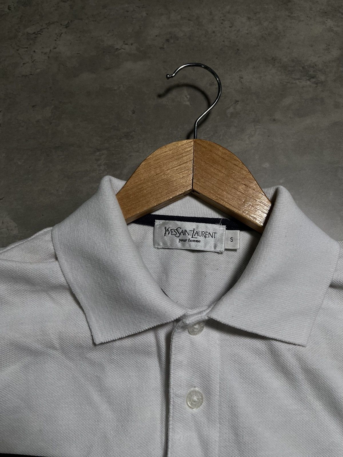 Yves Saint Laurent Ysl big logo polo Size US S / EU 44-46 / 1 - 3 Thumbnail