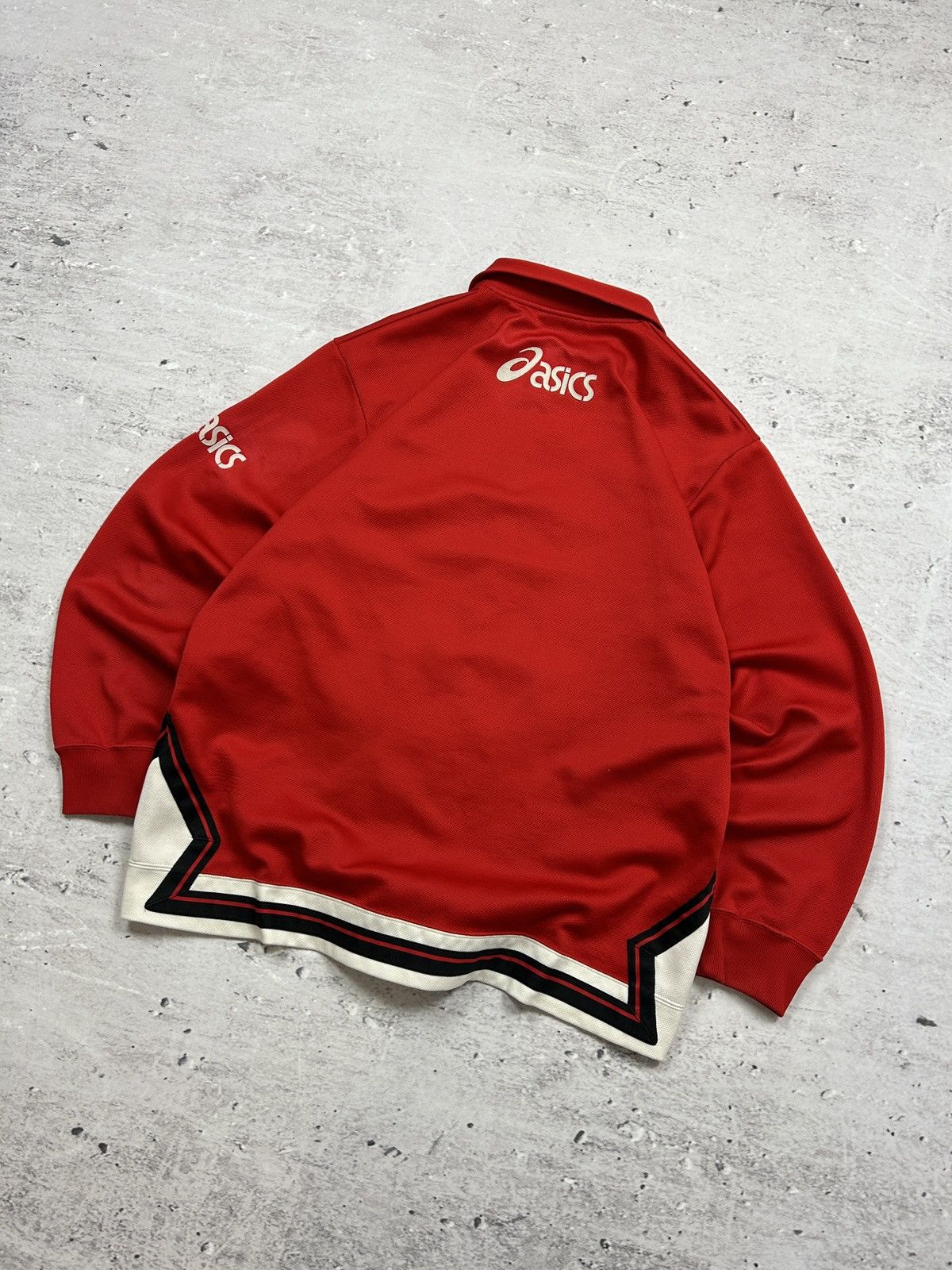 Asics × Japanese Brand × Vintage 🔥RARE VINTAGE ASICS MADE IN JAPAN RED BAGGY TRACK SUIT 80s🔥 Size US L / EU 52-54 / 3 - 13 Thumbnail