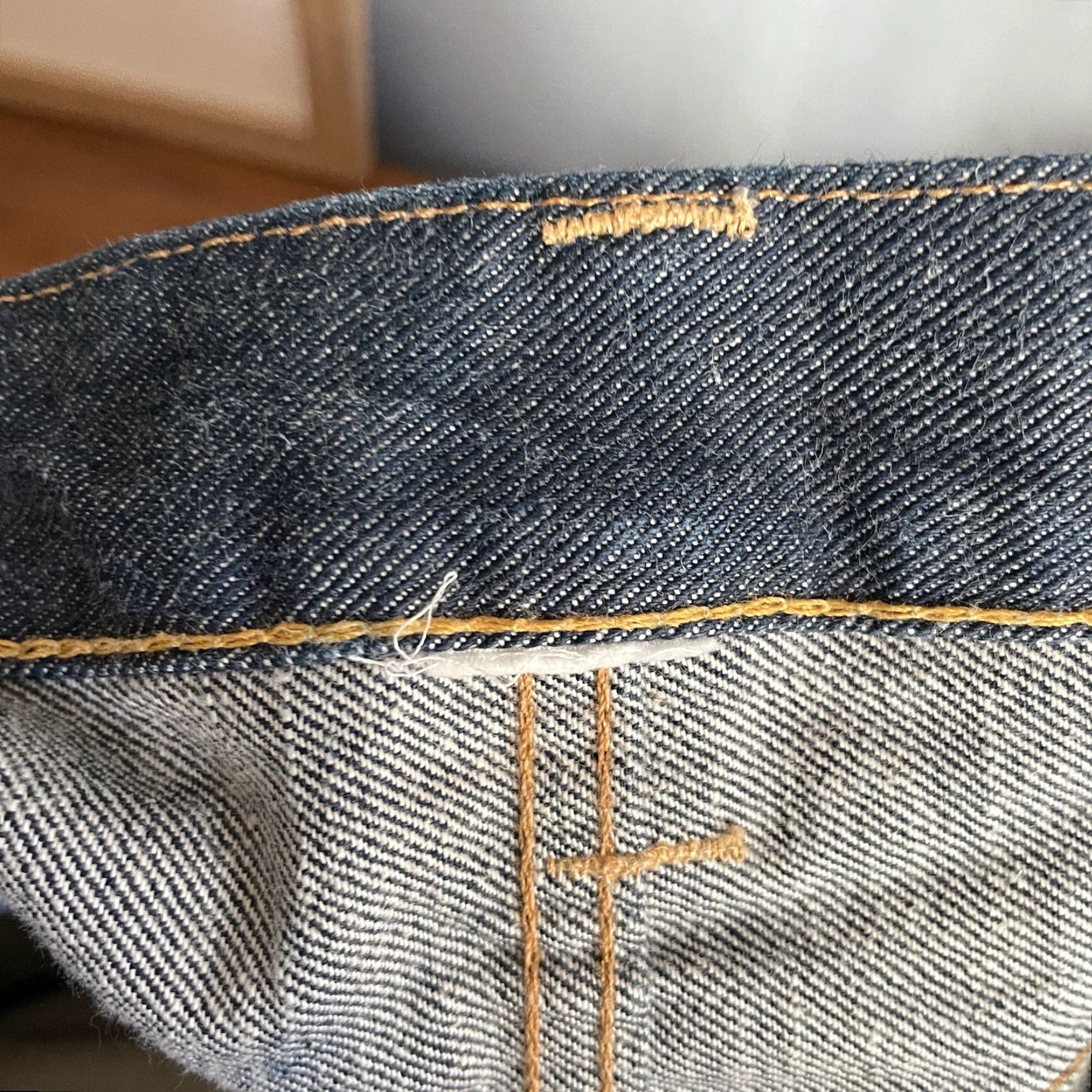 Denime NSF Japanese Selvedge Denim Jeans Straight Blue Button Fly Men’s Size 29 X 31 Size US 29 - 8 Thumbnail