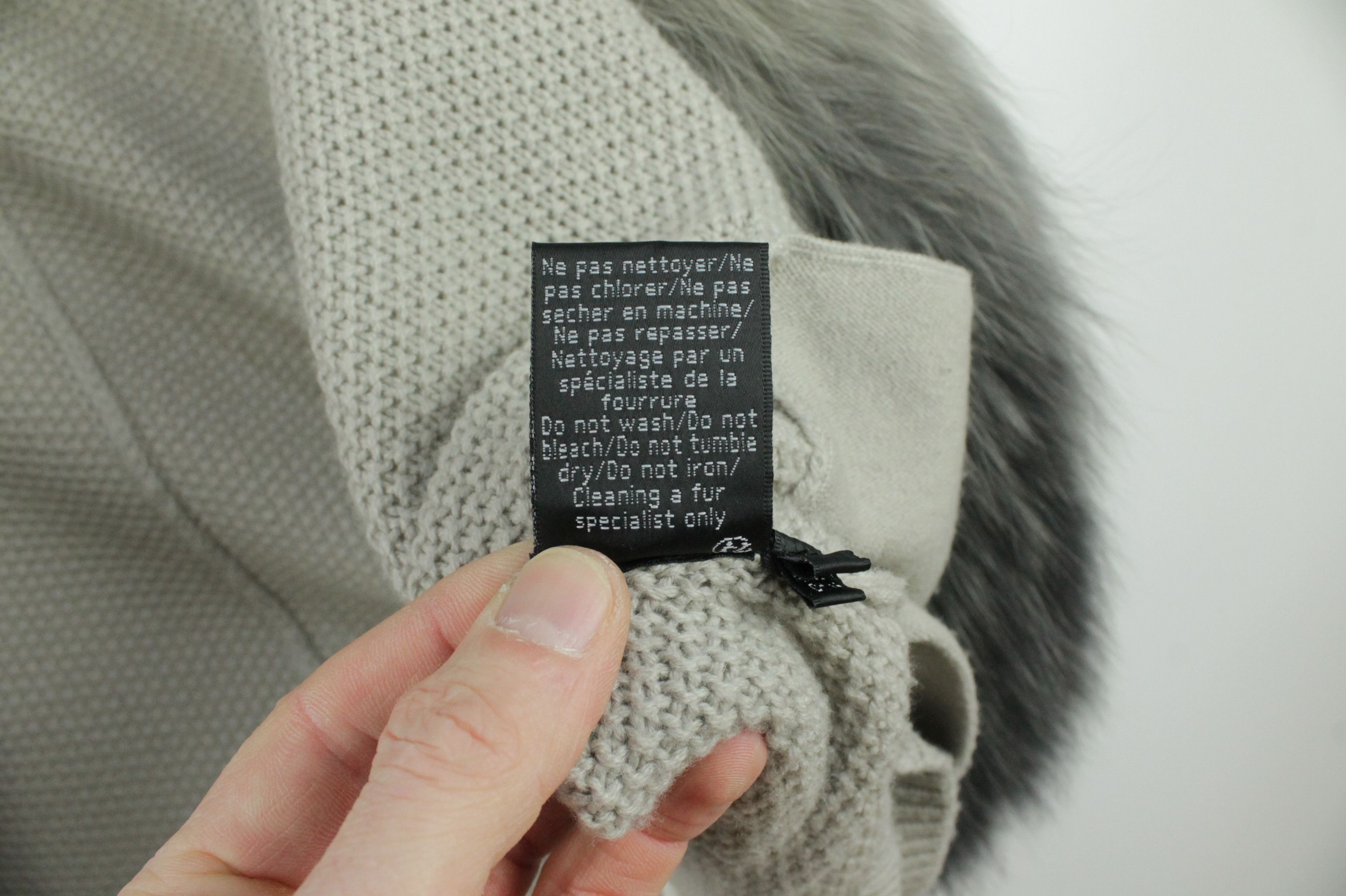Other MAX&MOI Paris Knit Cashmere Wool Fox Fur Cardigan Jacket Size M / US 6-8 / IT 42-44 - 14 Thumbnail
