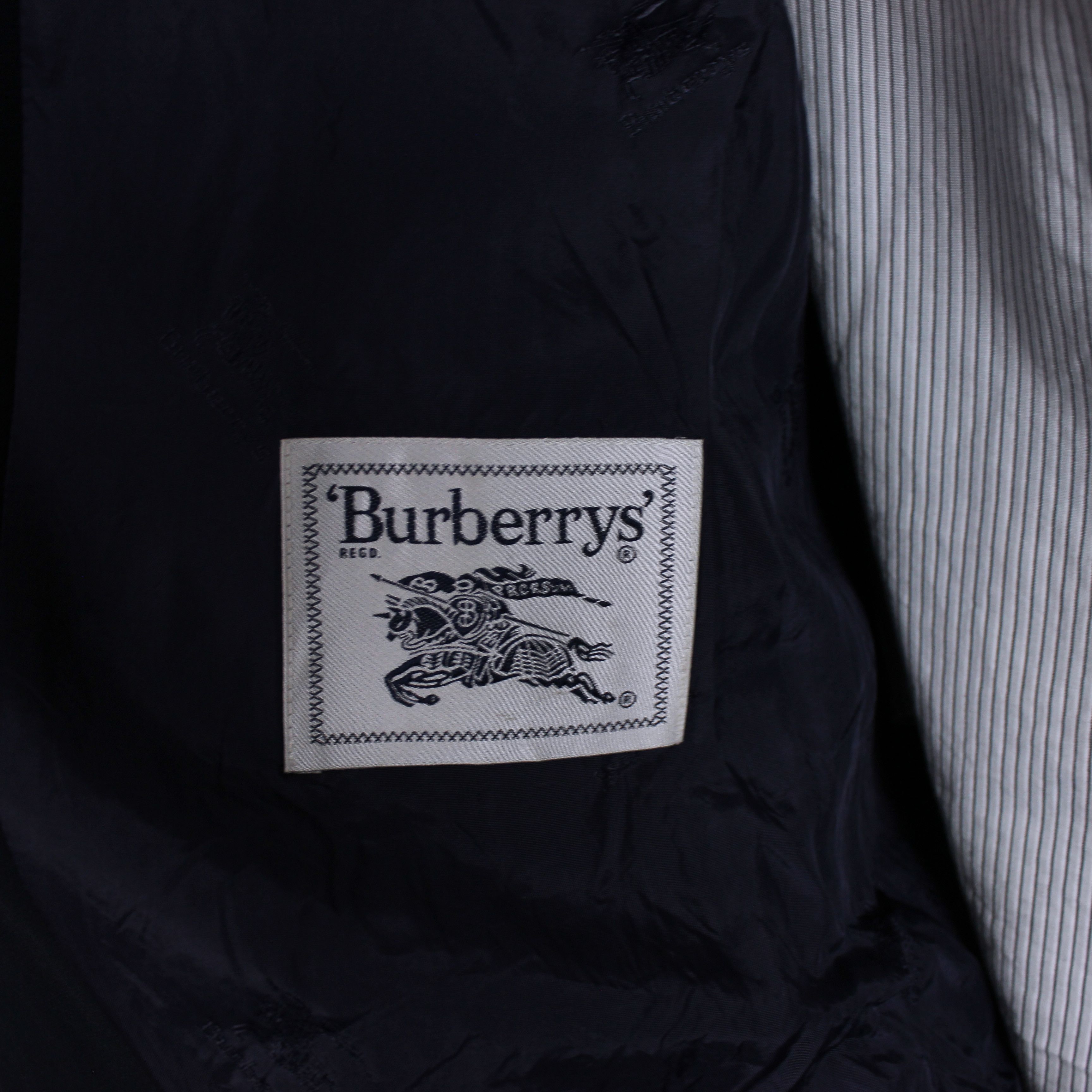Burberry Burberrys women blazer M L rarity navy blue Size 44R - 6 Thumbnail
